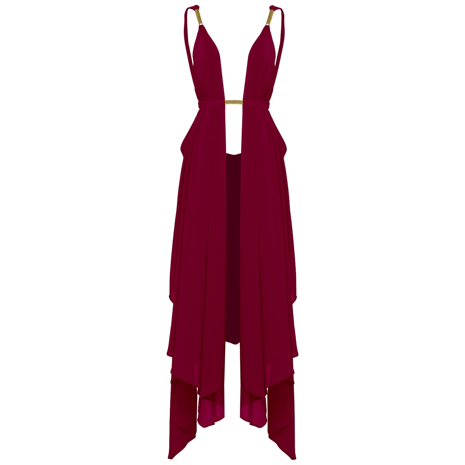 Antoninias Women's Clementine Beach Cover-up In Burgundy Red In Red