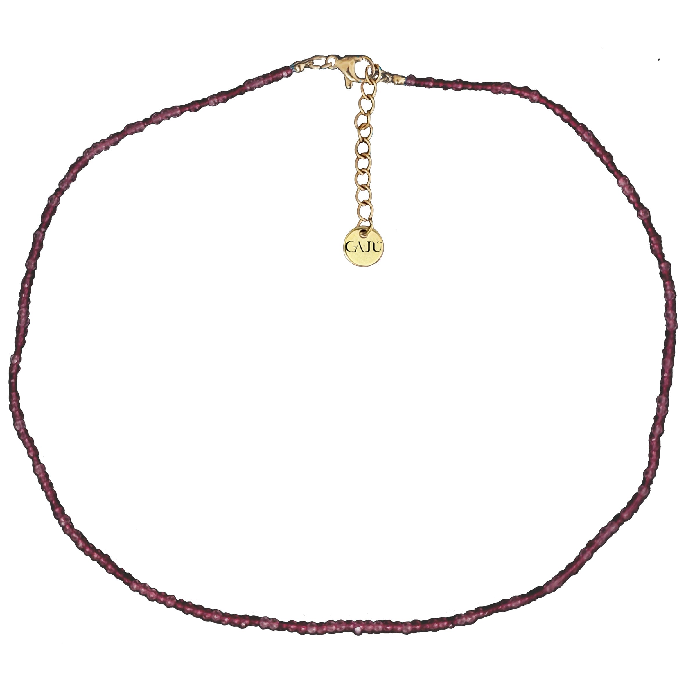 Gajú Women's Purple Fira Necklace - Raw Ruby In Purple