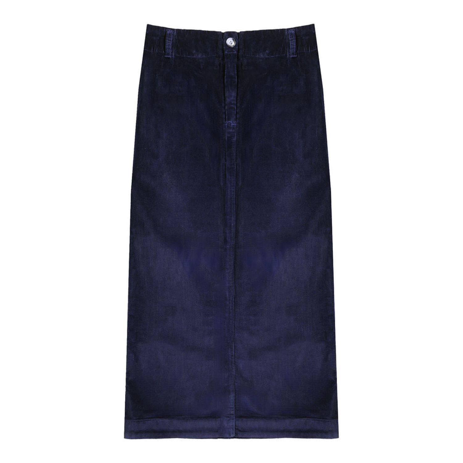Rave On Trend Women's Blue Corduroy Skirt In Navy In Blue