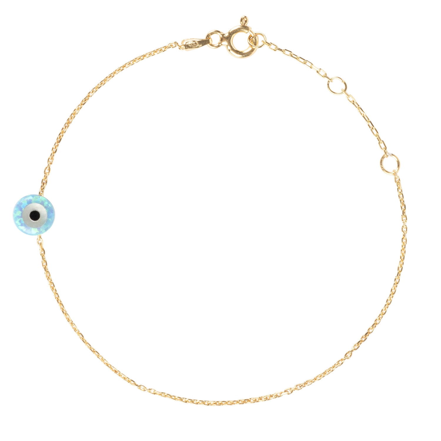 Women’s Evil Eye Mini Opalite Bracelet Gold Latelita