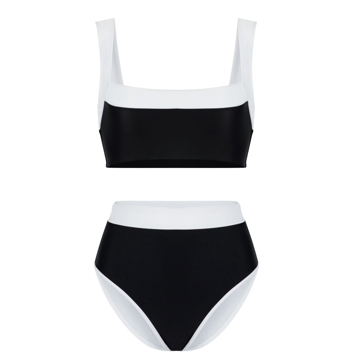 Always On Holiday Women's Black / White Milano Bikini Set In Black/white