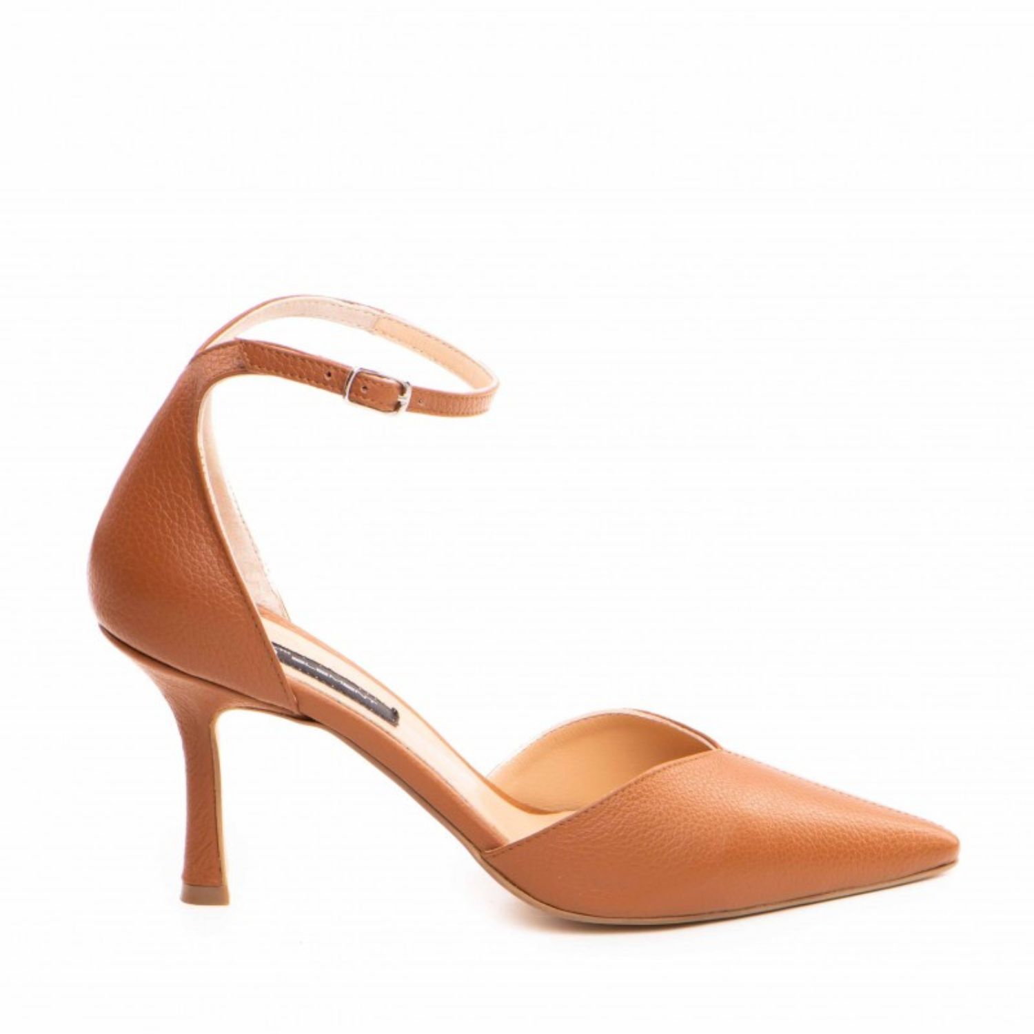 The 5th Element Women's Neutrals / Brown Classy Pumps In Camel Leather In Orange