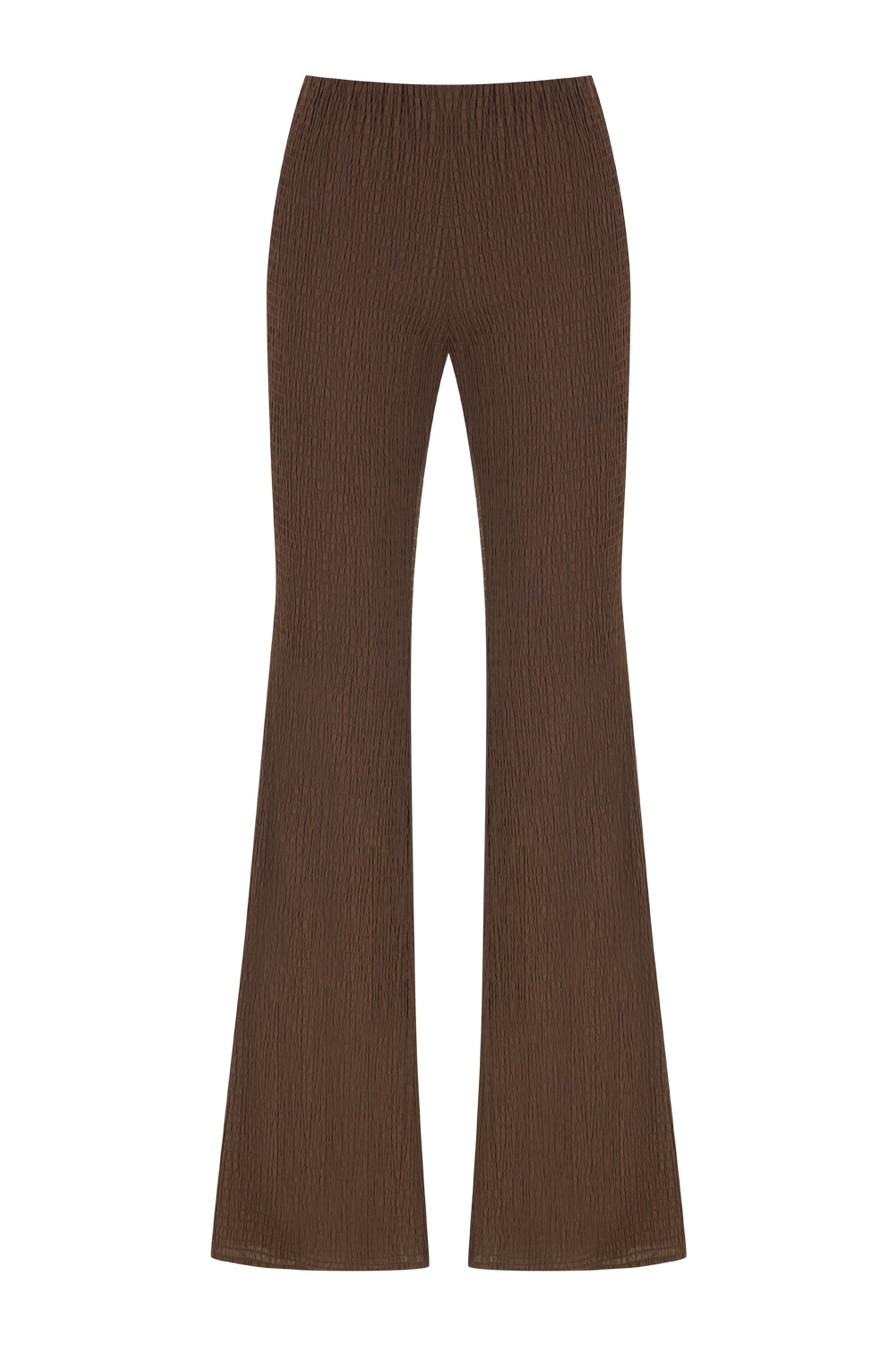 Nocturne Women's Brown Flared Pants - Coffee In Brown