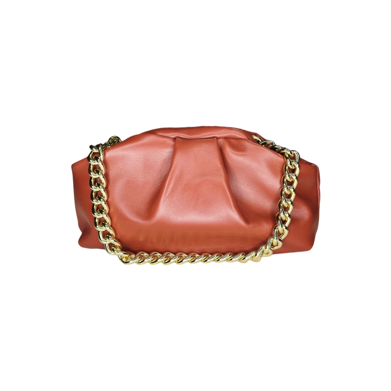 Ruj Heritage Women's Brown / Red Mini Puffy Bag Terra Di Siena In Multi