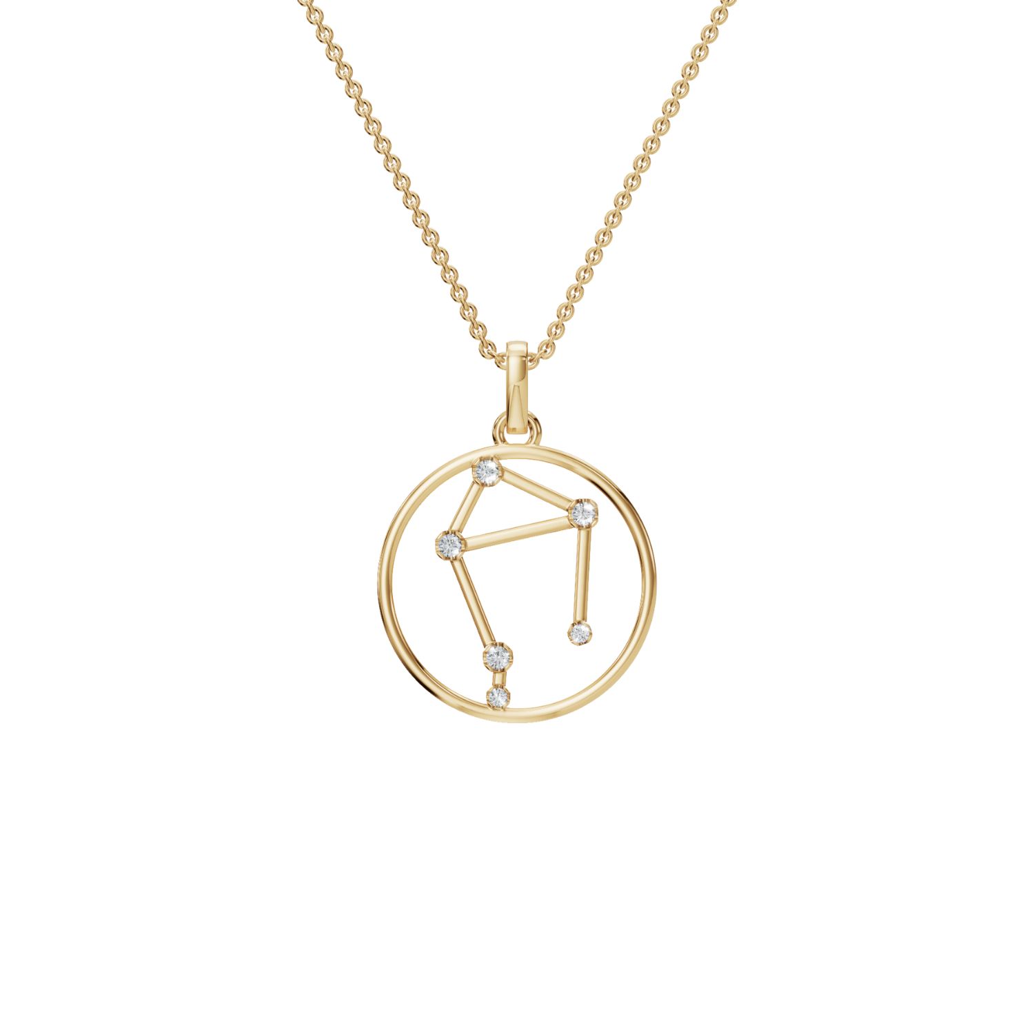 Aya Fine Jewelry Women's Yellow / White / Rose Gold Fourteen Kt Horoscope Constellation Pendant