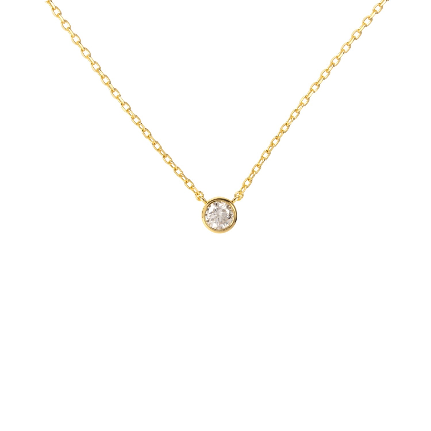 Bloomtine | Earth Angel Hq Women's Illuminess™ Gold Vermeil 6mm Single Stone 'the Light Inside You' Choker In Gold