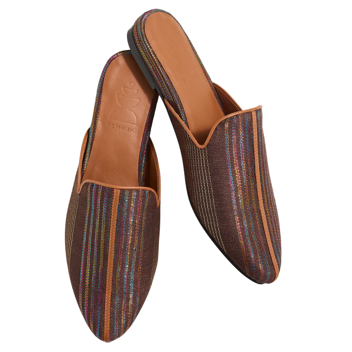 Ifsthetic Neutrals / Brown Women's Pekäk Lounge Slippers - Chestnut Holograph In Brown