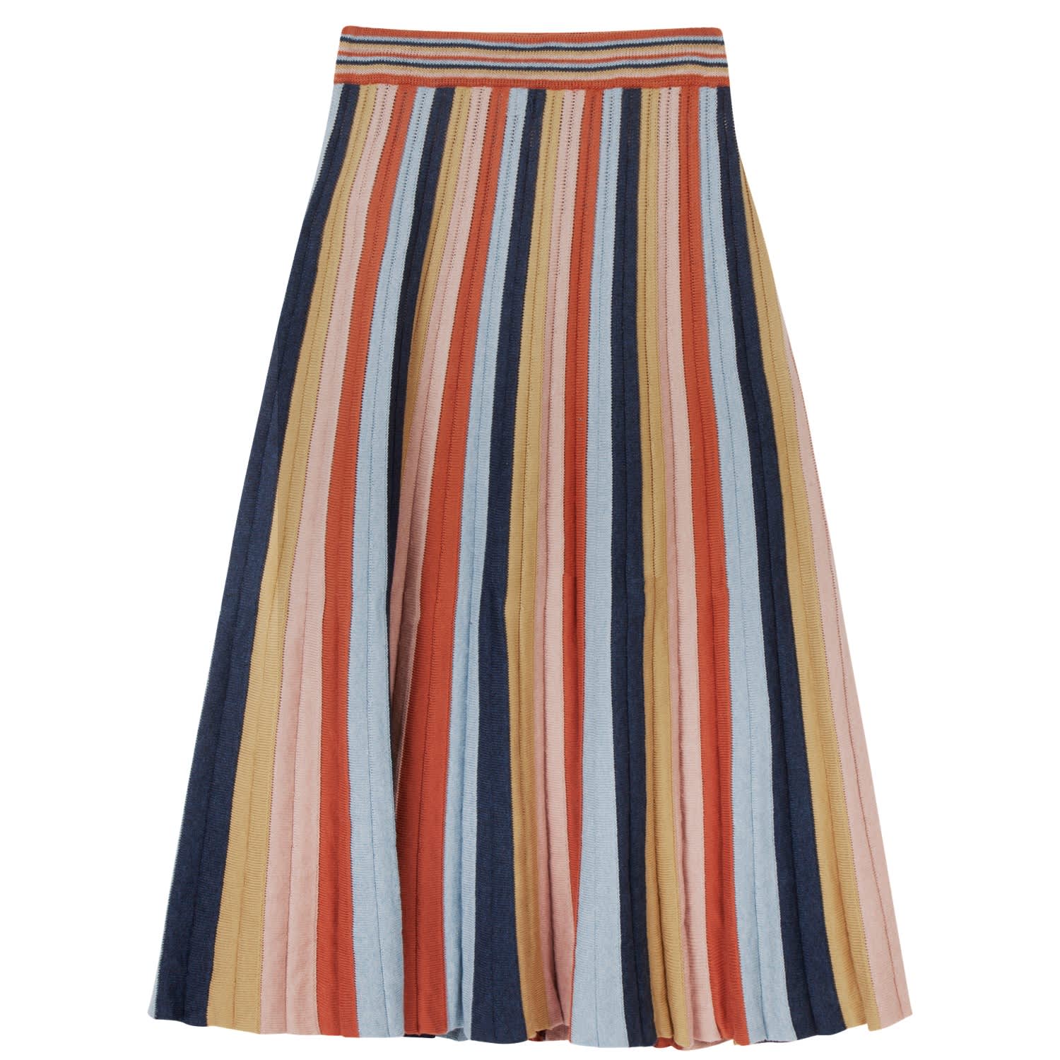 multi coloured maxi skirt