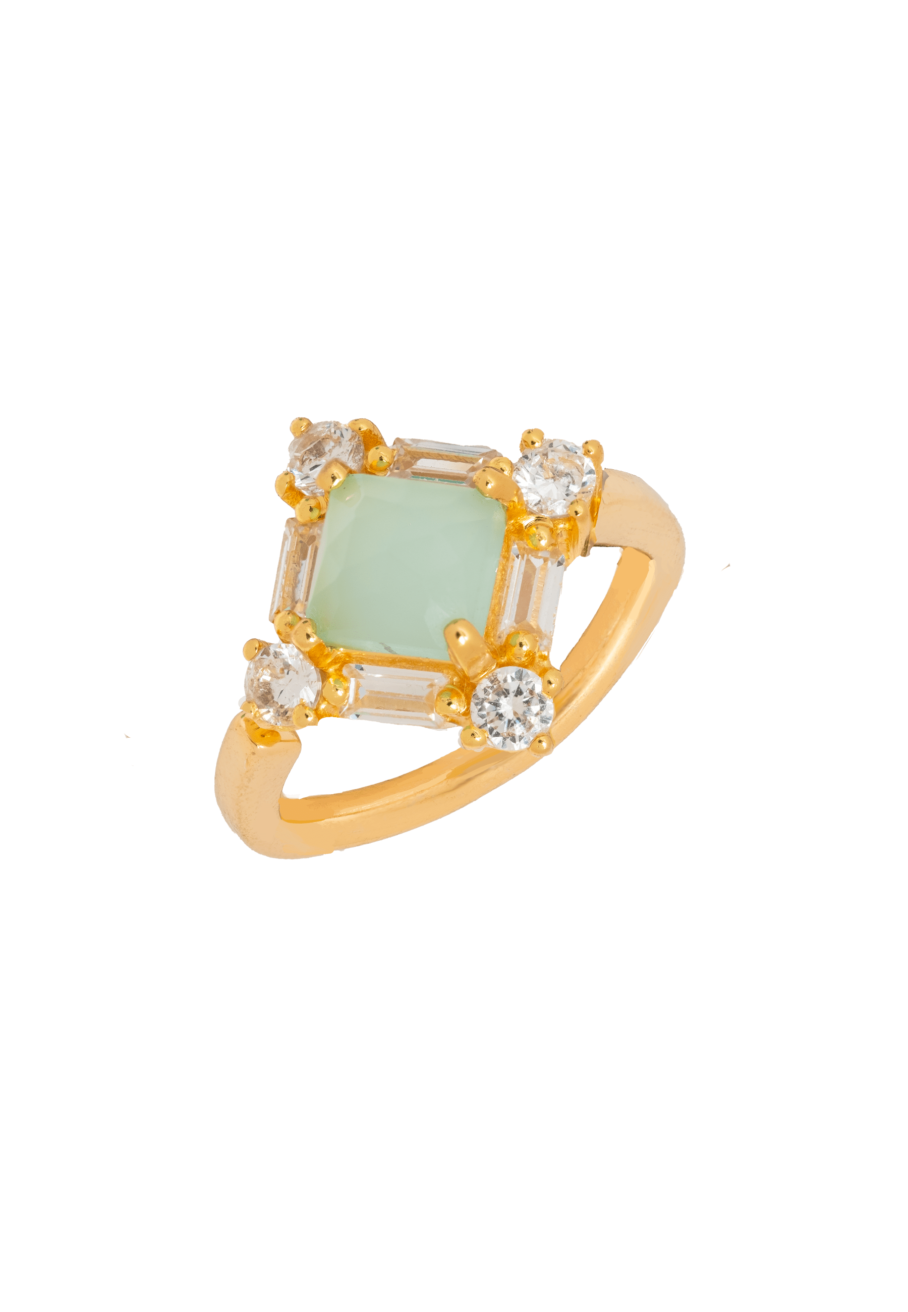 Lavani Jewels Women's Blue / Gold Polaris Aquamarine Ring In Gold