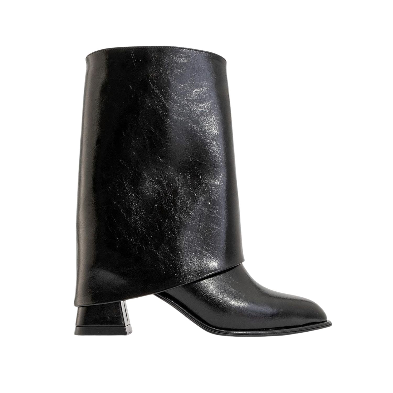 Prologue Shoes Women's Ellas Black Chunky Heel Boot