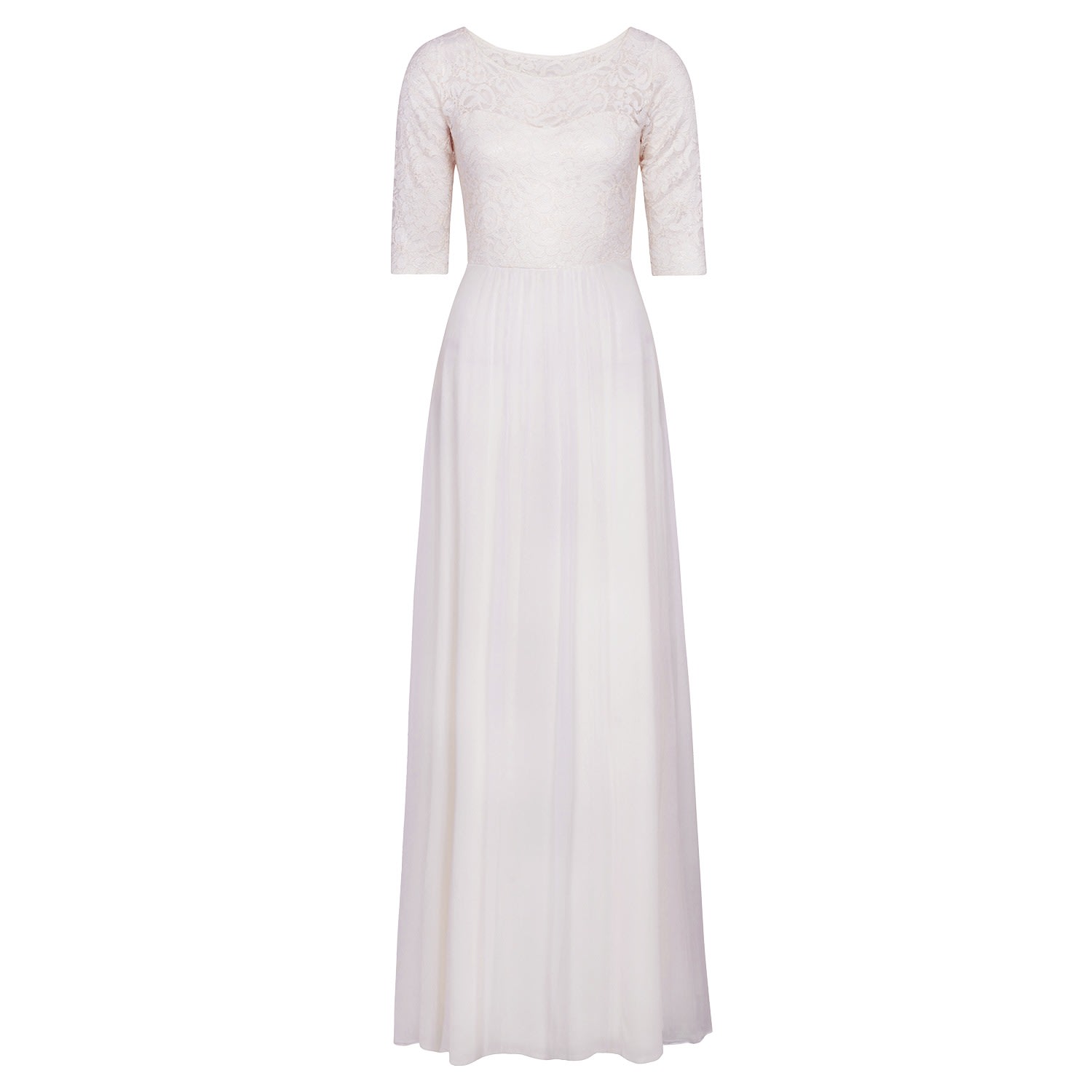 Women’s White Opal Silk And Lace Wedding Gown In Ivory S/M Alie Street London