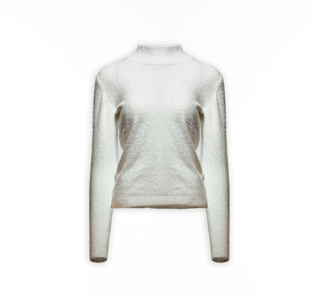 Maison Sél Women's Soft White Sweater