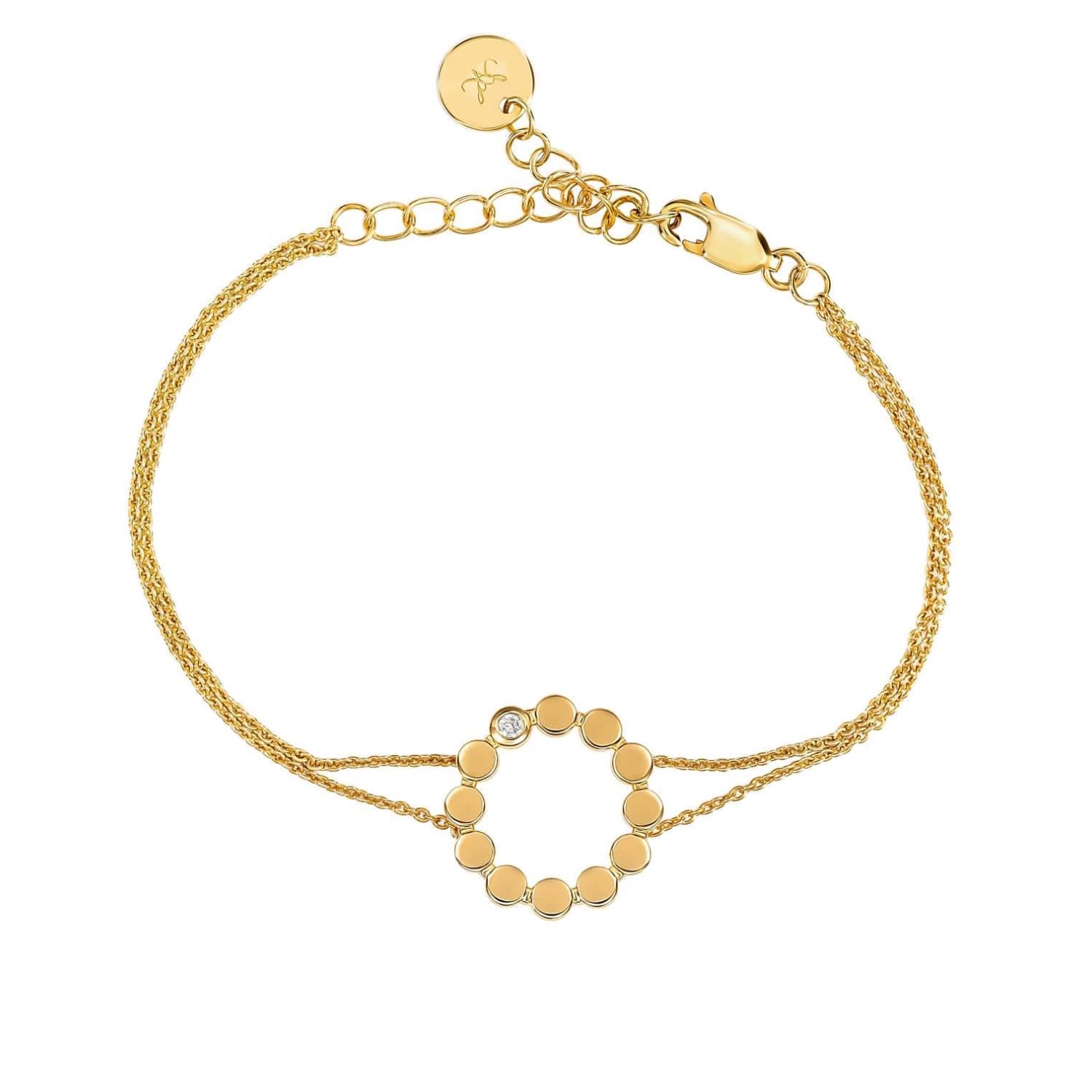 Women’s Circles Bracelet In Gold Vermeil Lustre & Love