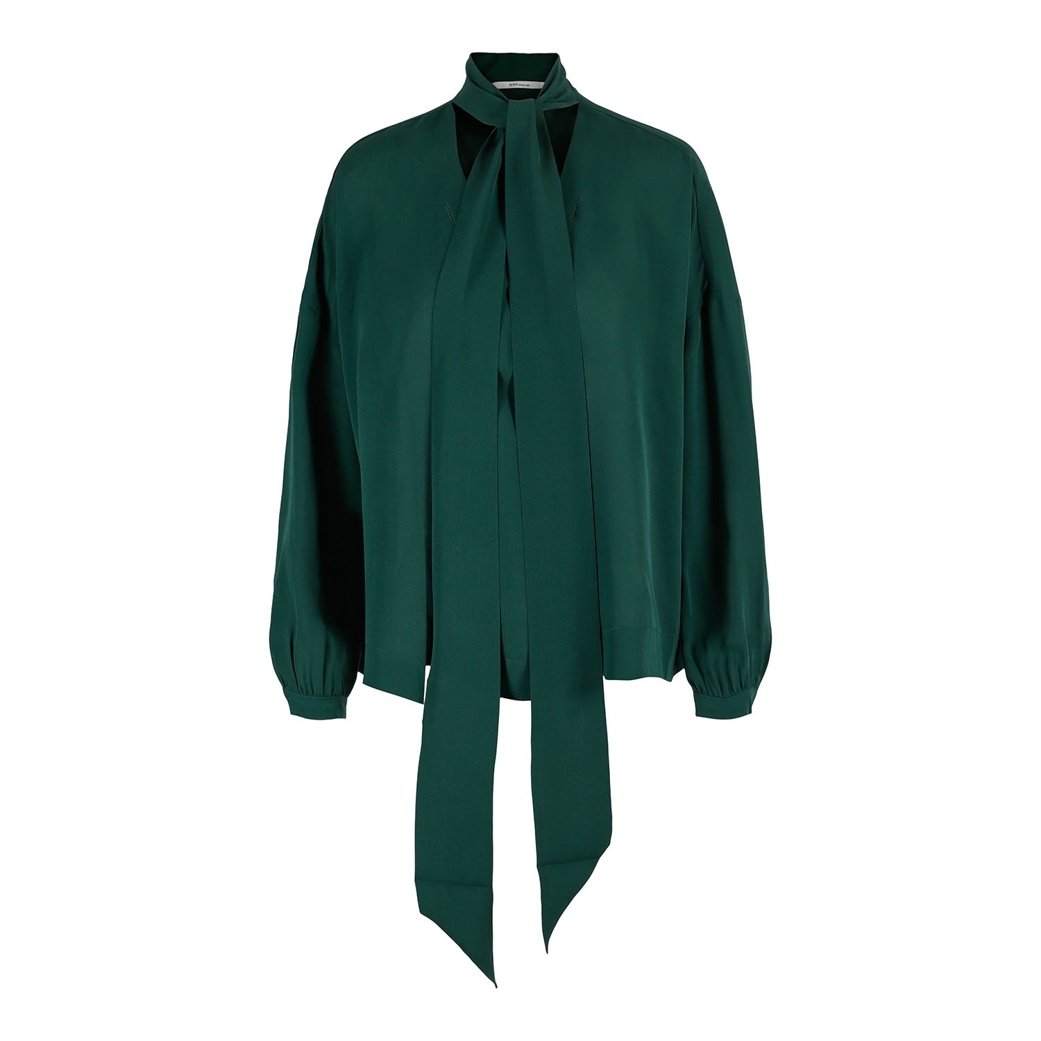 Tirillm Women's "sadie" Silk Blouse - Green In Green