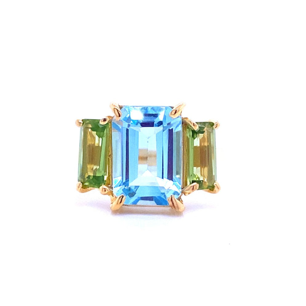 Women’s Gold / Green / Blue Blue Moon Gem Bazaar Jewellery