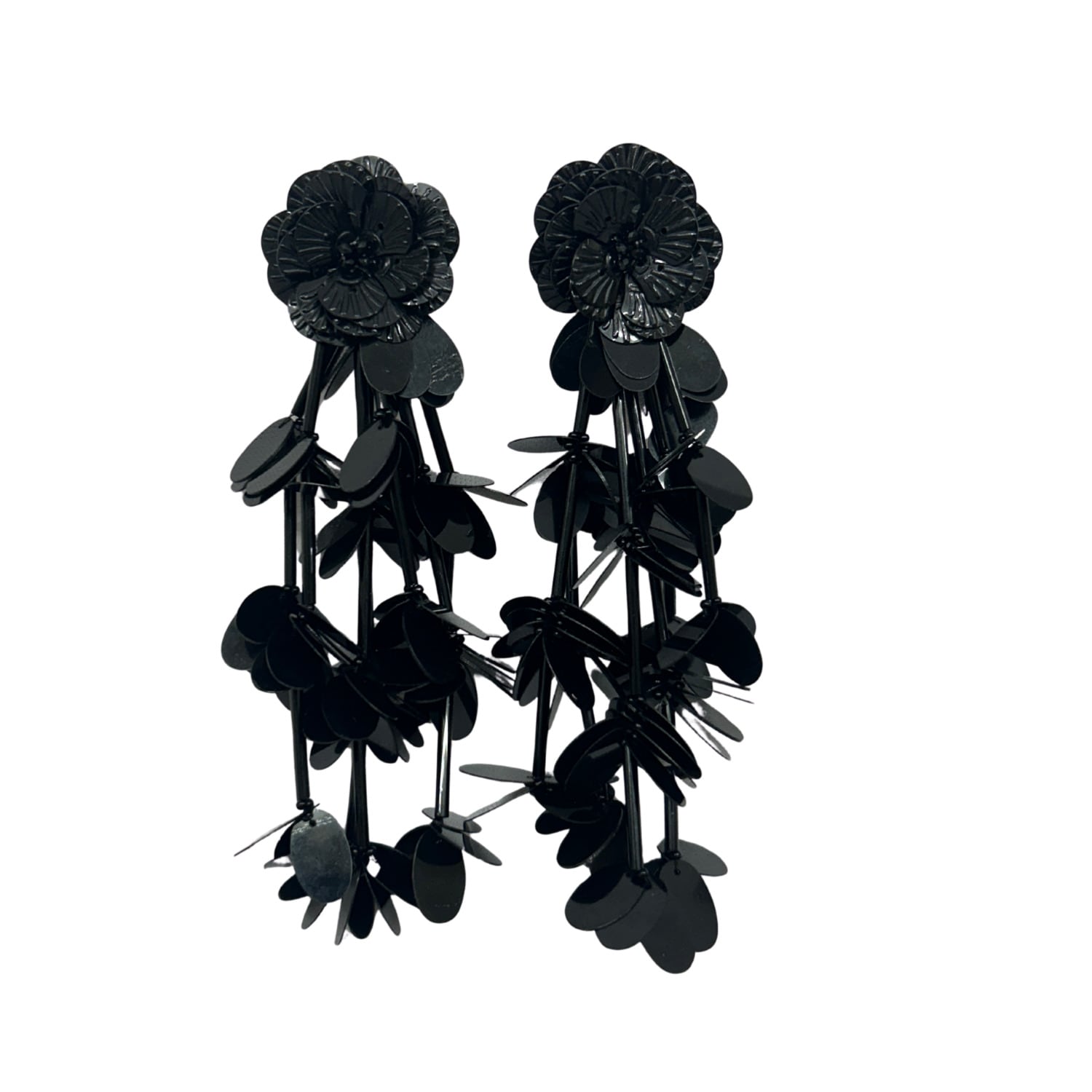 Simitri Women's Black Noir Bloom Earrings In Black