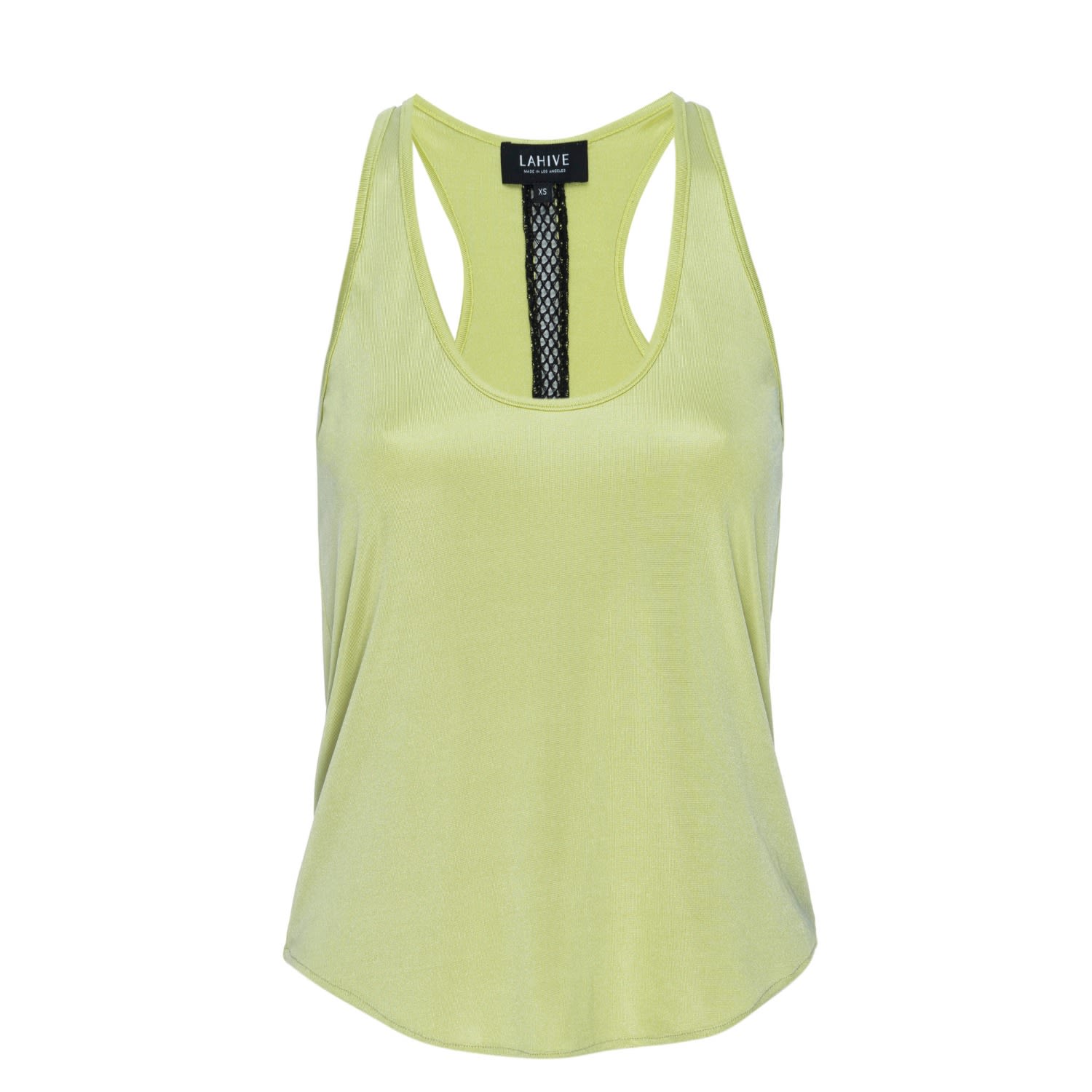 Lahive Women's Yellow / Orange Bella Limoncello Racer Back Tank Top In Green