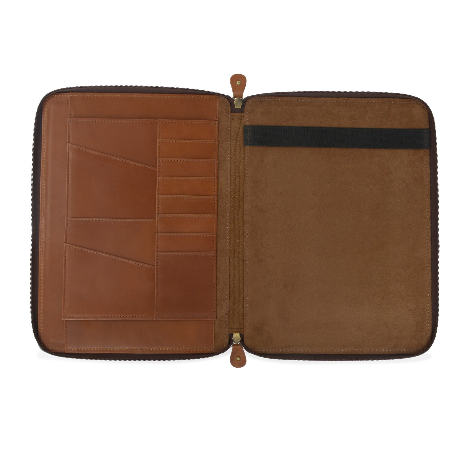 Vida Vida Brown Classic Tan Leather A4 Document Holder In Brown