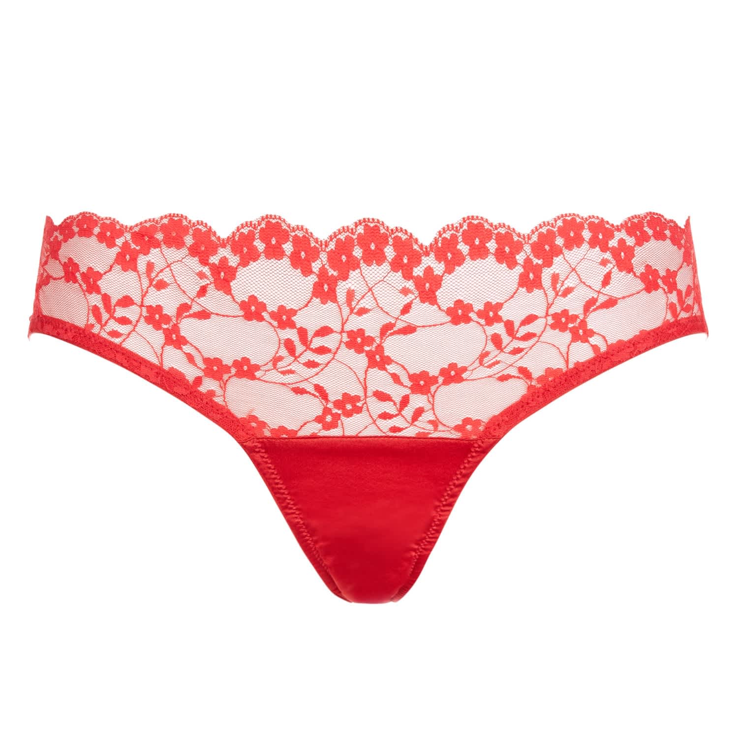 red lace thong