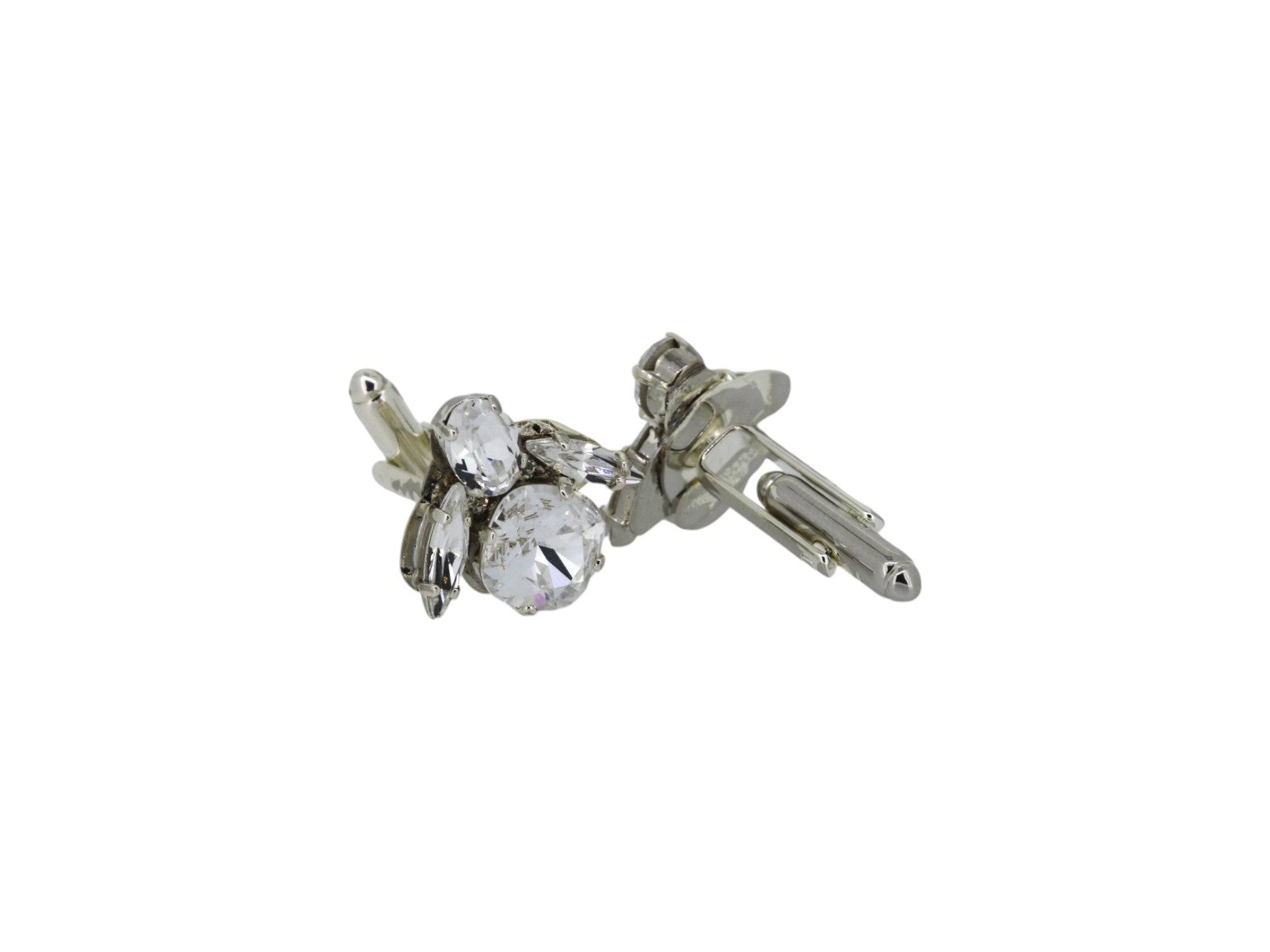 Vickisarge Men's Neutrals The Clear Bee Cufflinks In Platinum