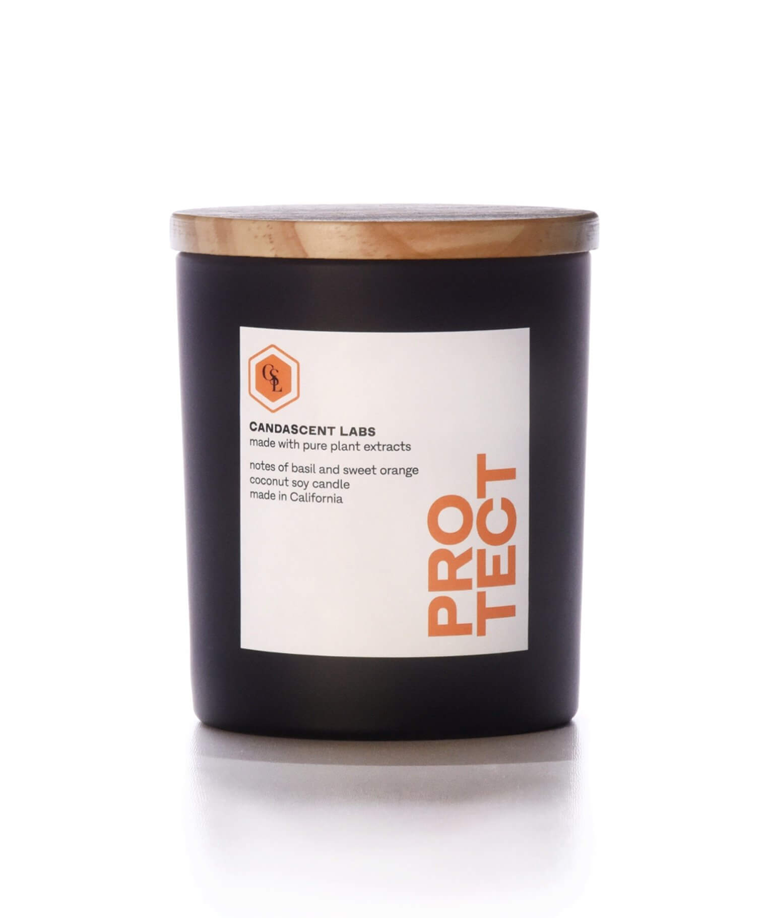 Protect - Basil & Sweet Orange Wellness Candle One Size Candascent Labs