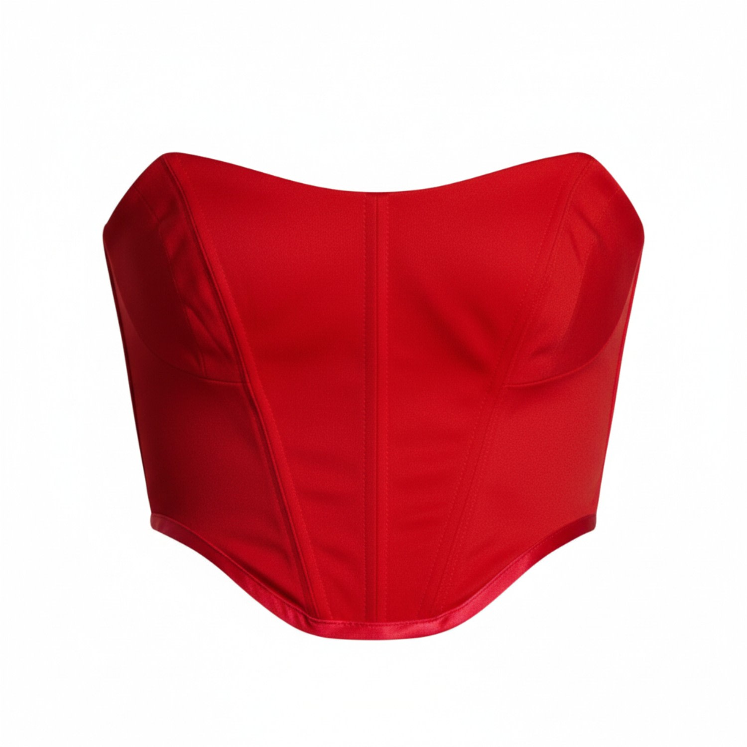 Women's Kiana Top In Red Canvas | Extra Small | The Coolgirl Nyc