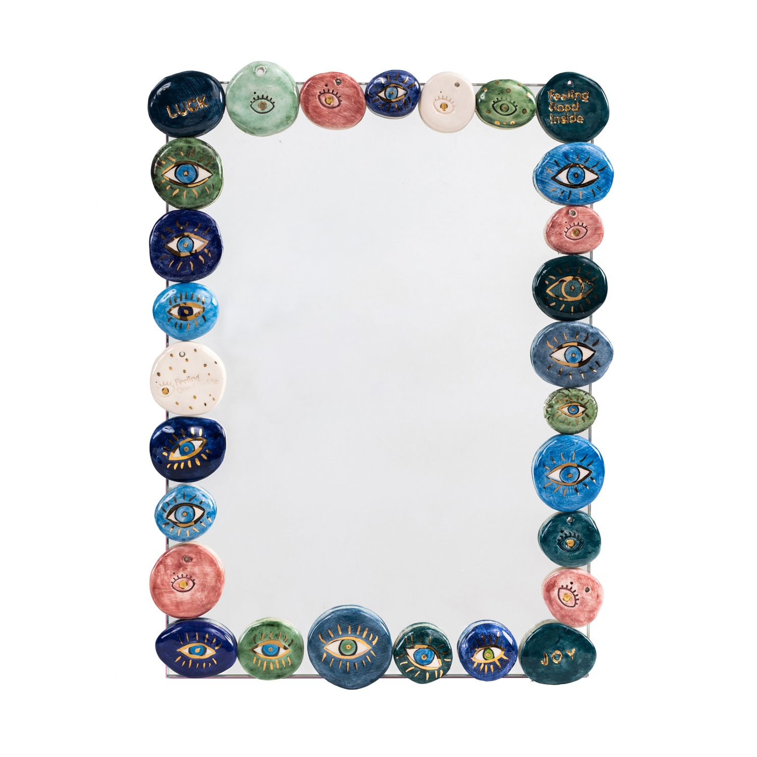 Feeling Good Inside Inner Eye Collection Handmade Ceramic Luck Mirror