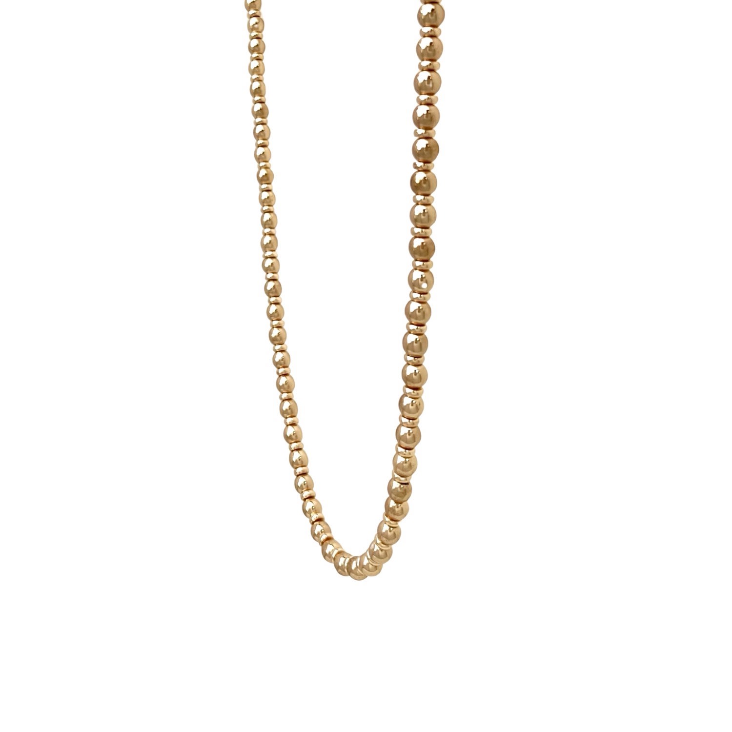 Women’s Laurent Golden Beaded Necklace Cvlcha