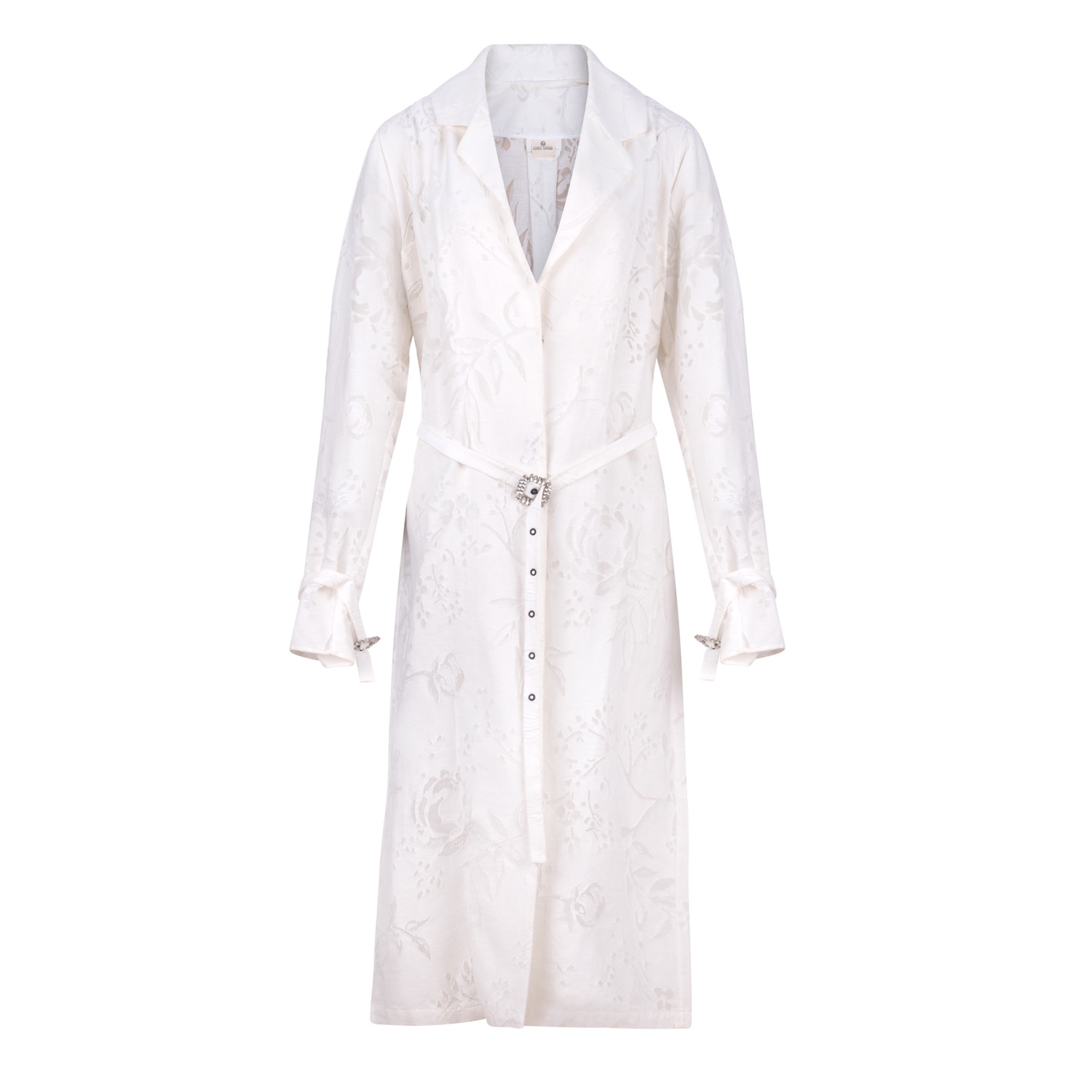 Women's White Lace Coat Dress | Small | Gunda Hafner Ltd