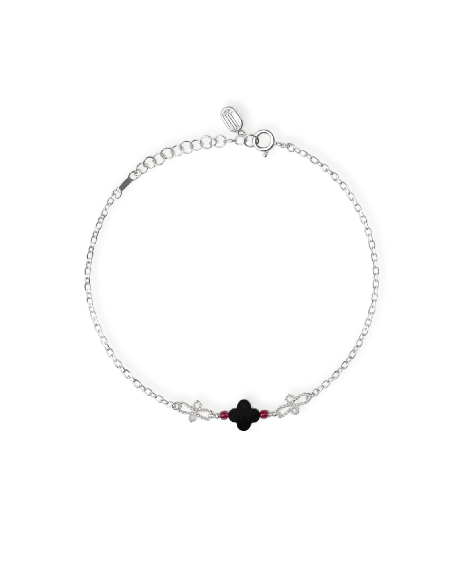 Women's Black / Silver Sago Charm Bracelet | Inari Jewellery