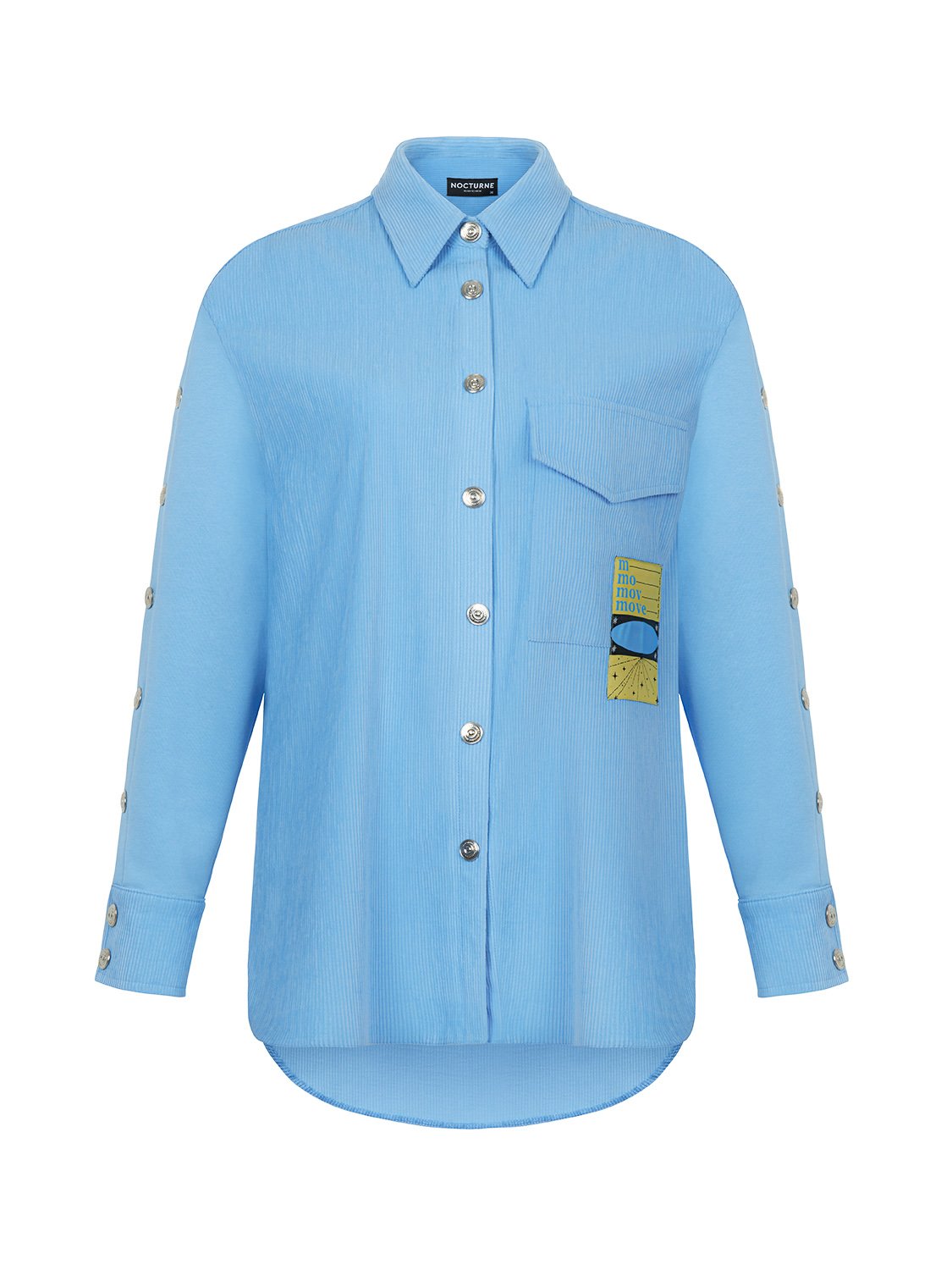 Women’s Blue Corduroy Overshirt Medium Nocturne