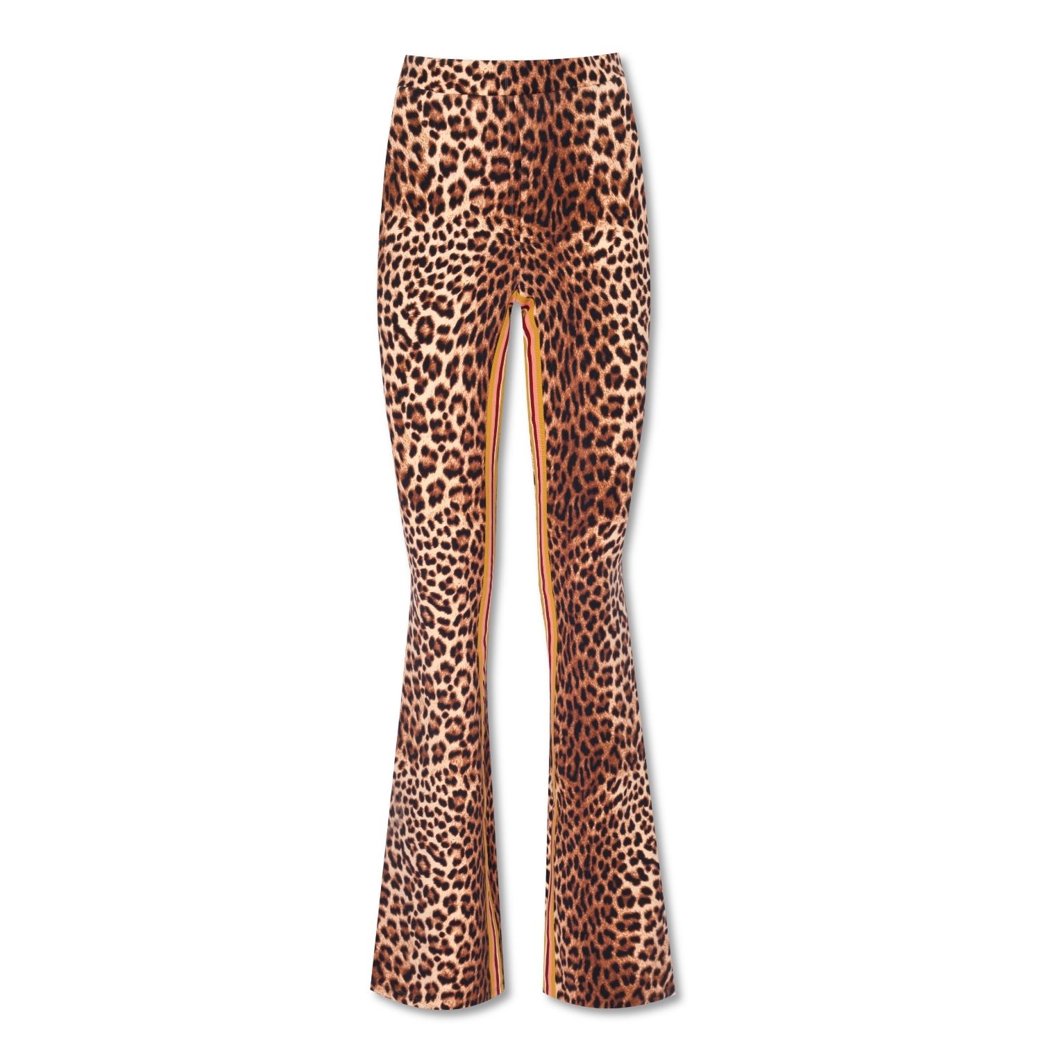 Women’s Spaniard Flare Pants - Leopard Print Large Yorstruly