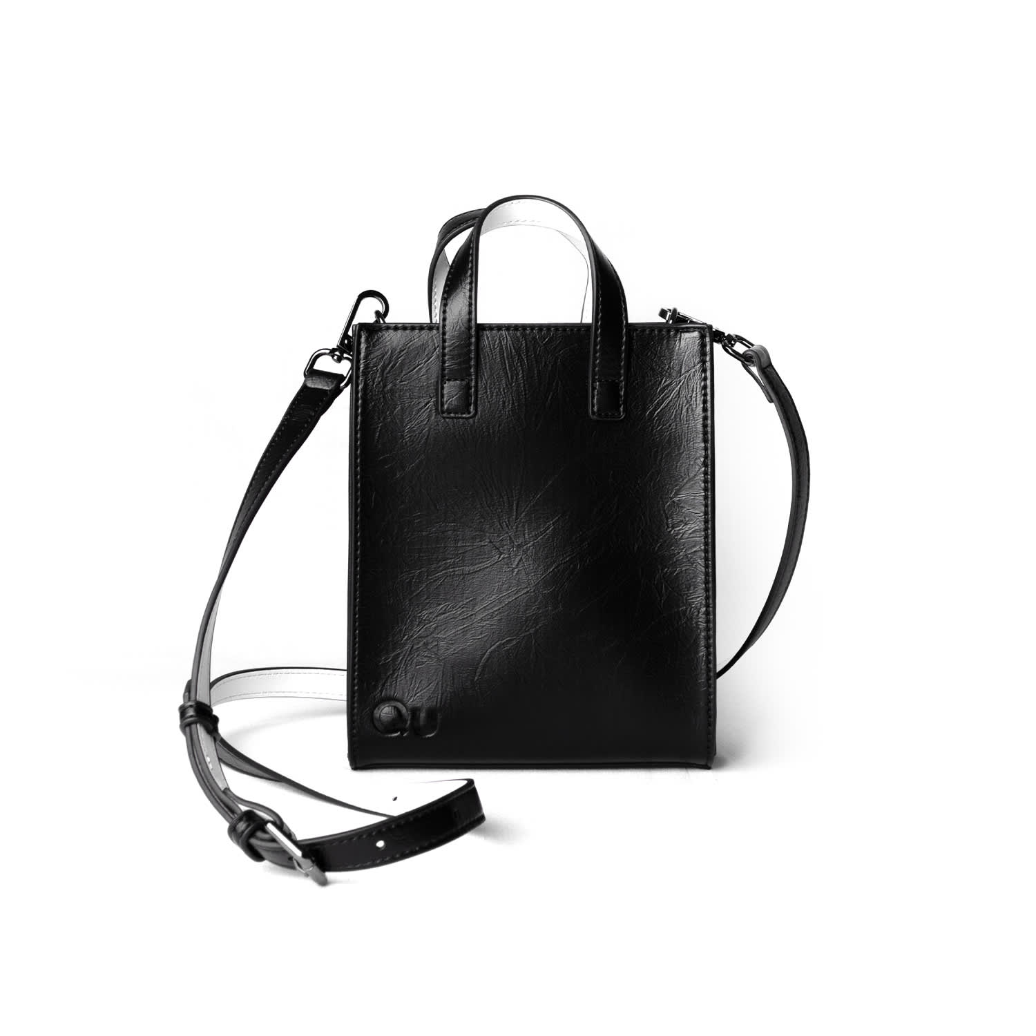 Qu Women's Black Glam Mini Tote Bag In Black