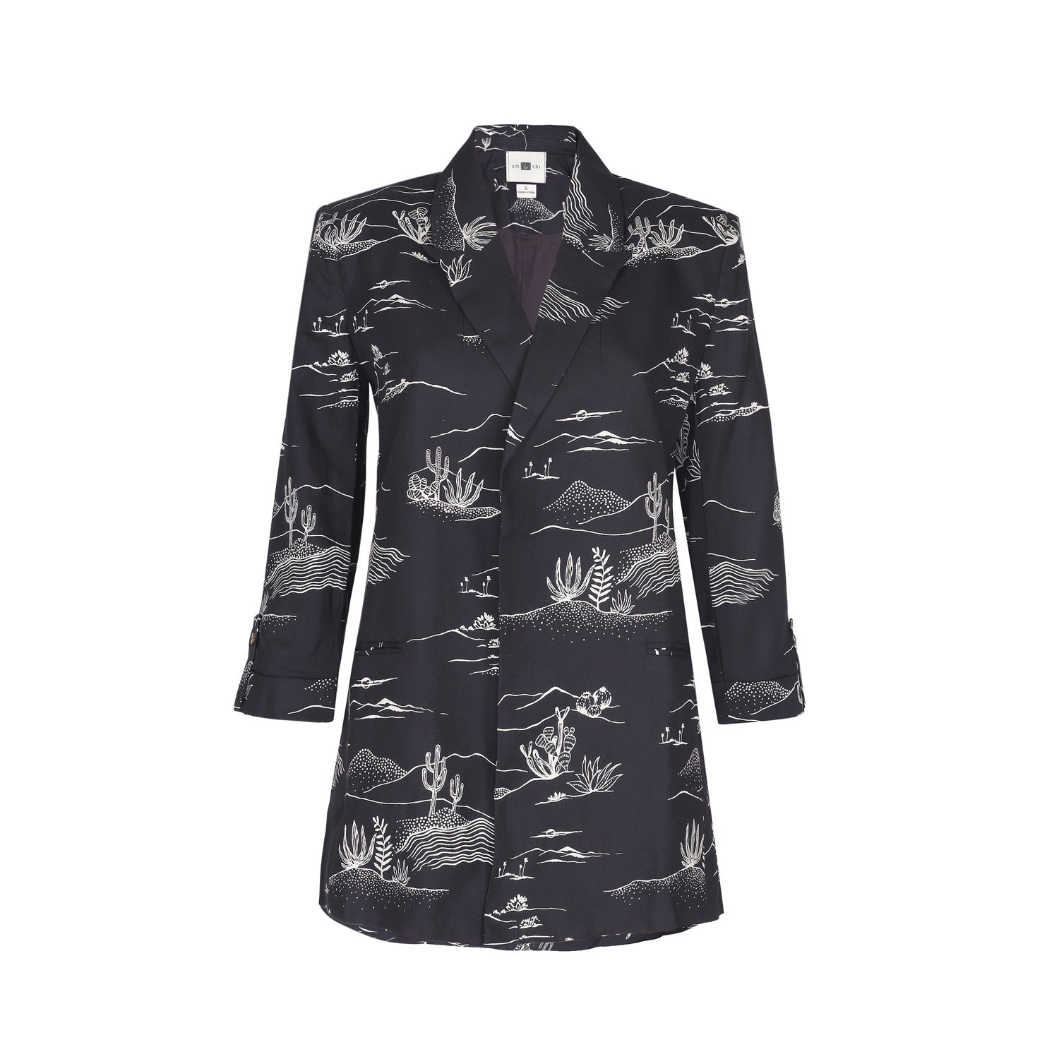 Em & Shi Arizona Black Blazer In Black