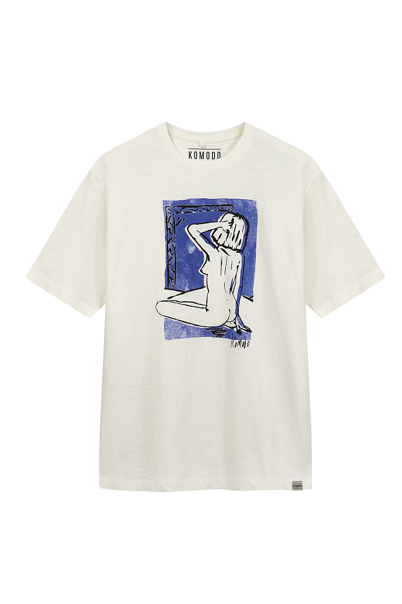 Men’s Cheeky Tee Gots Organic Cotton - Off White Small Komodo