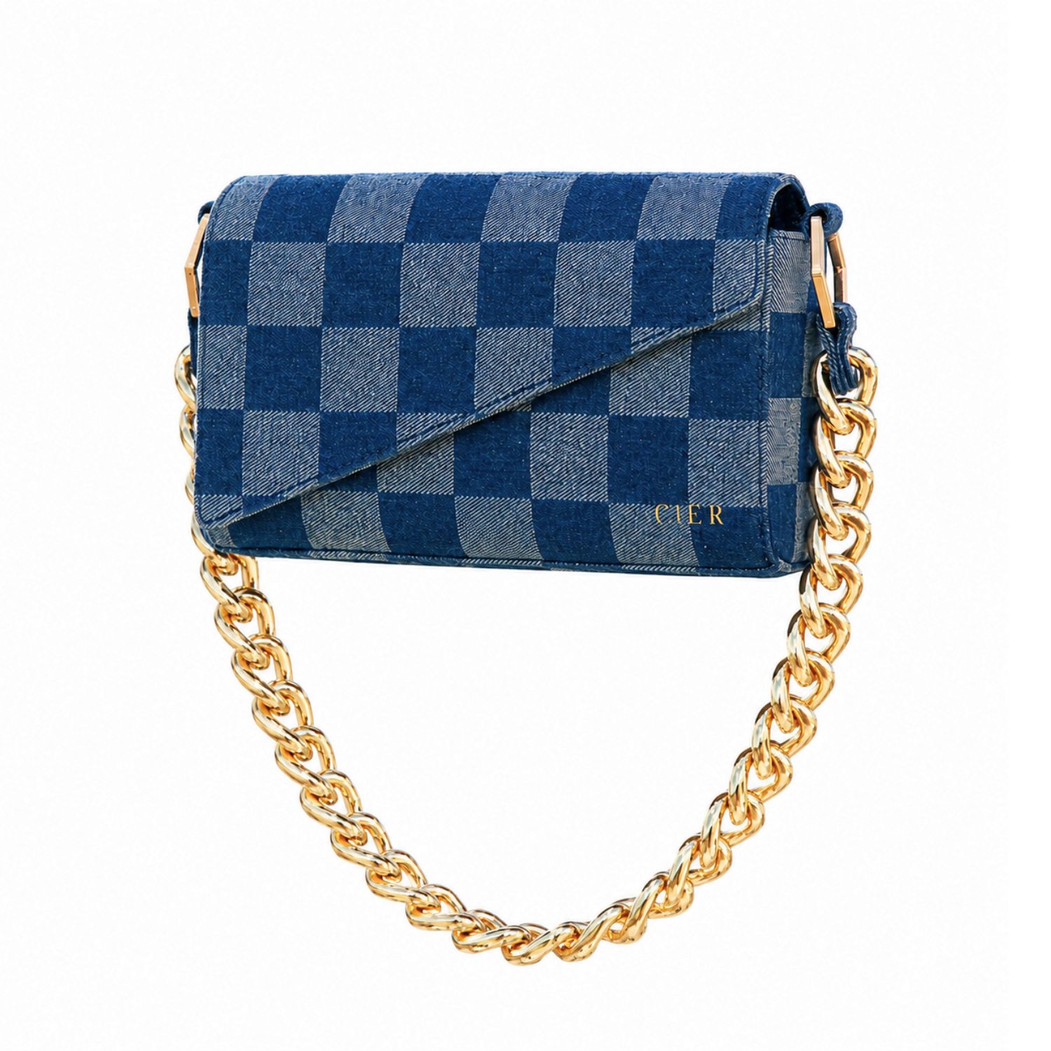 Women's Blue Flex Purse Denim | One Size | Cier