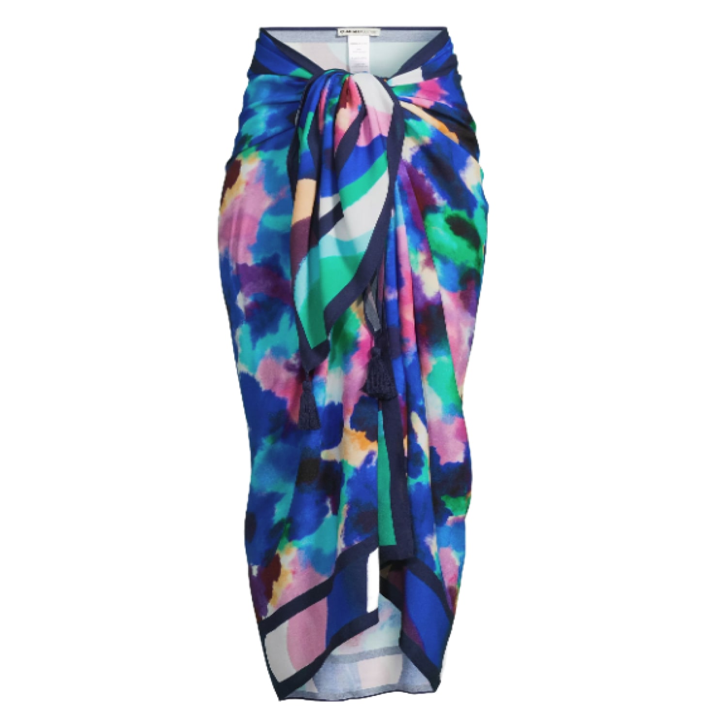 Change Of Scenery Women's Pink / Purple / Blue Melanie Pareo Skirt In Giverny Gardens Print In Pink/purple/blue