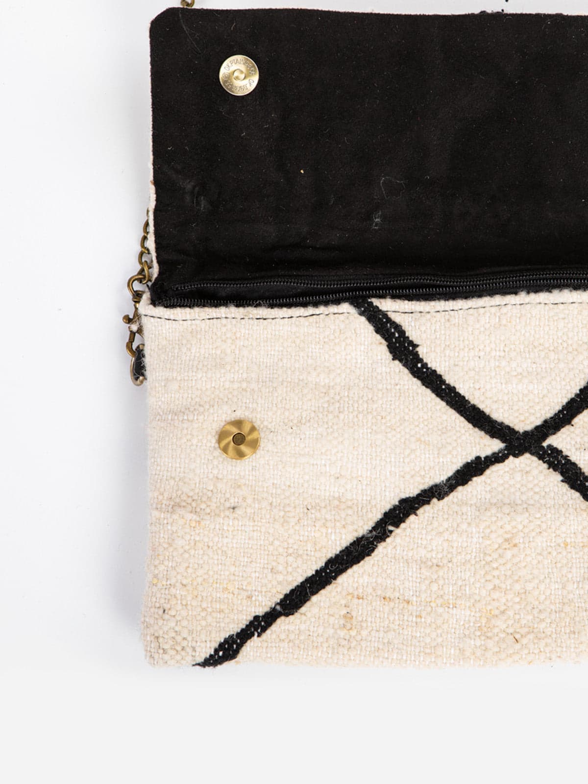 Beni Cream & Black Clutch Bag 6 by Bohosahara