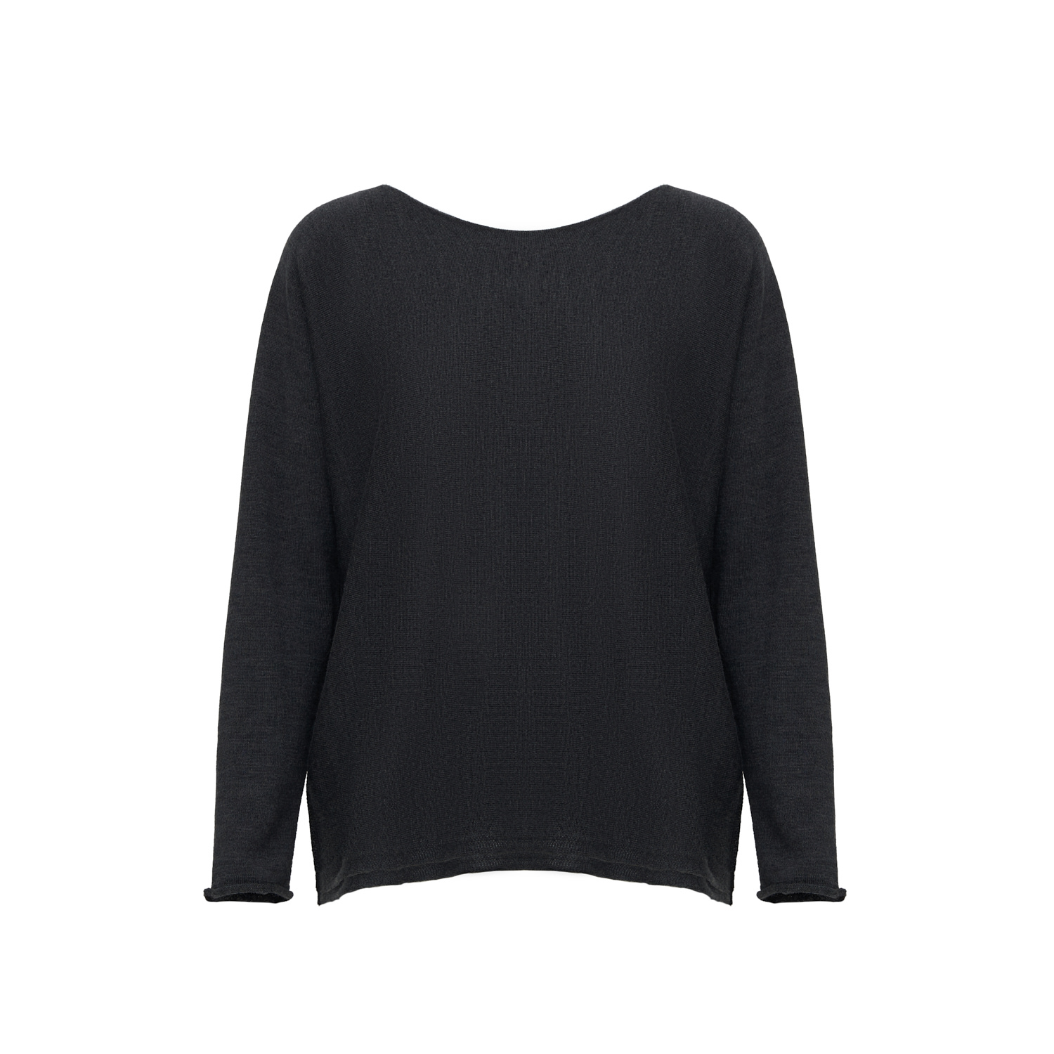 Inavati Women's Grey Two-color Wool Sweater In Grey