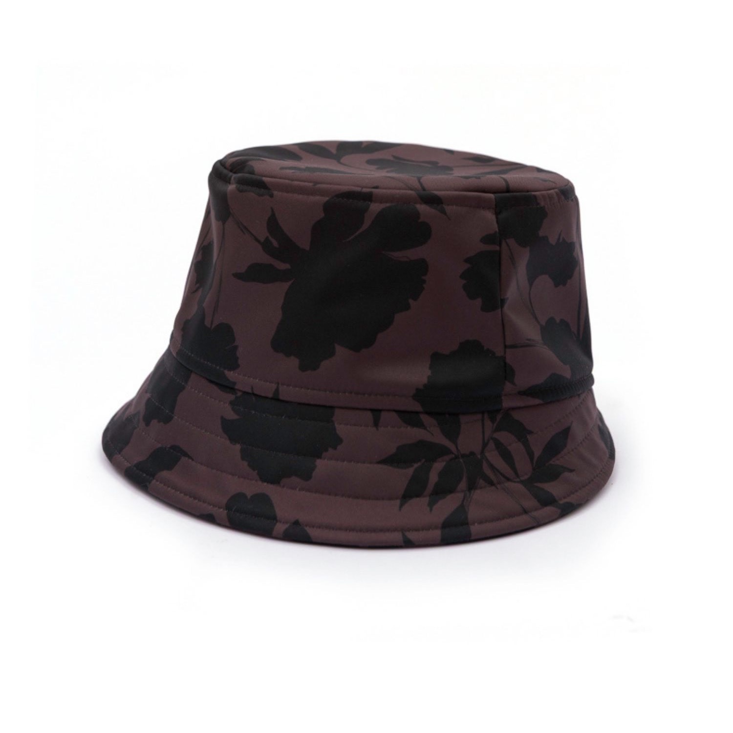 Women's Elegant Bucket Hat In Brown Floral | One Size | Rainsisters