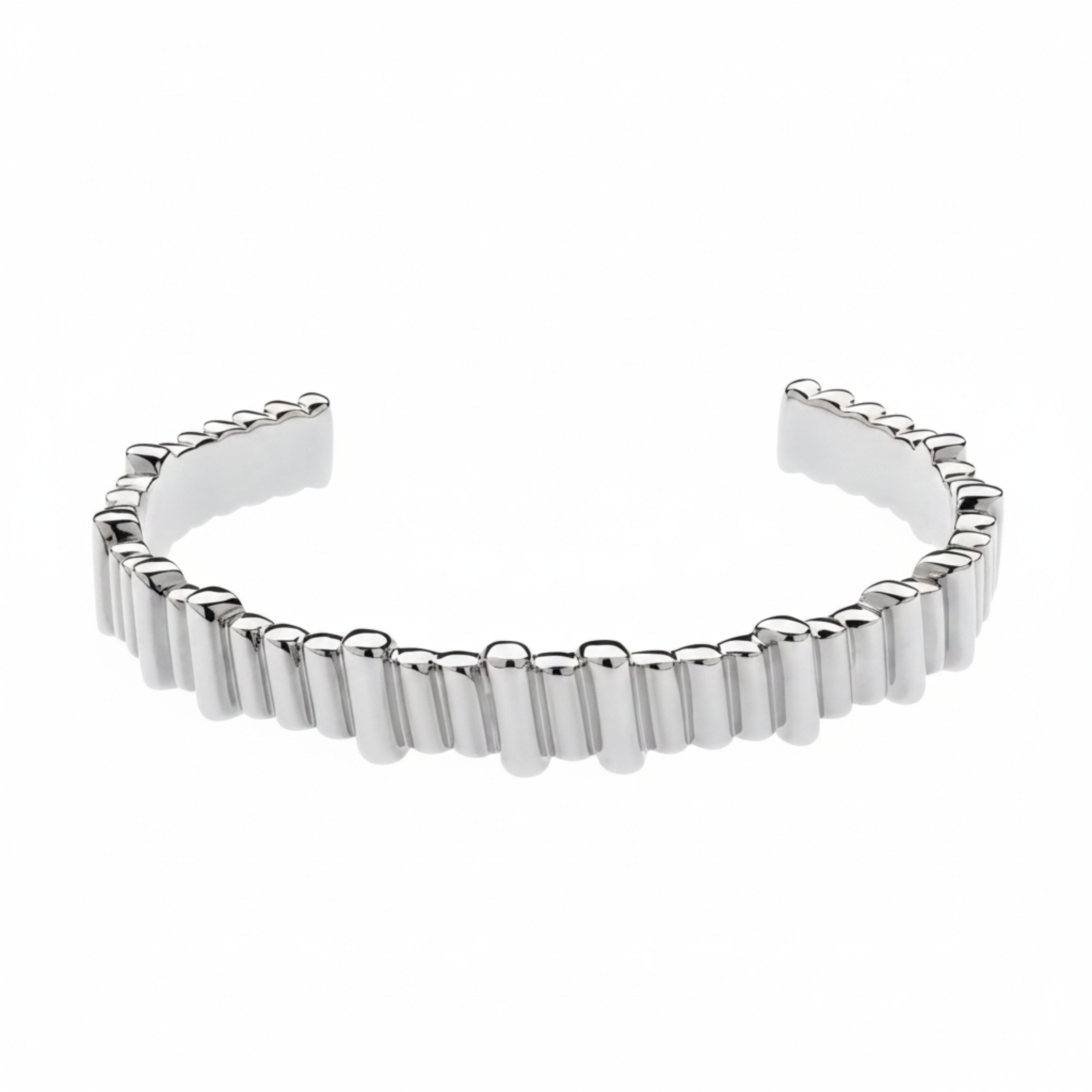 Emma Holland Jewellery Women's Silver Platinum Step Cuff Bracelet