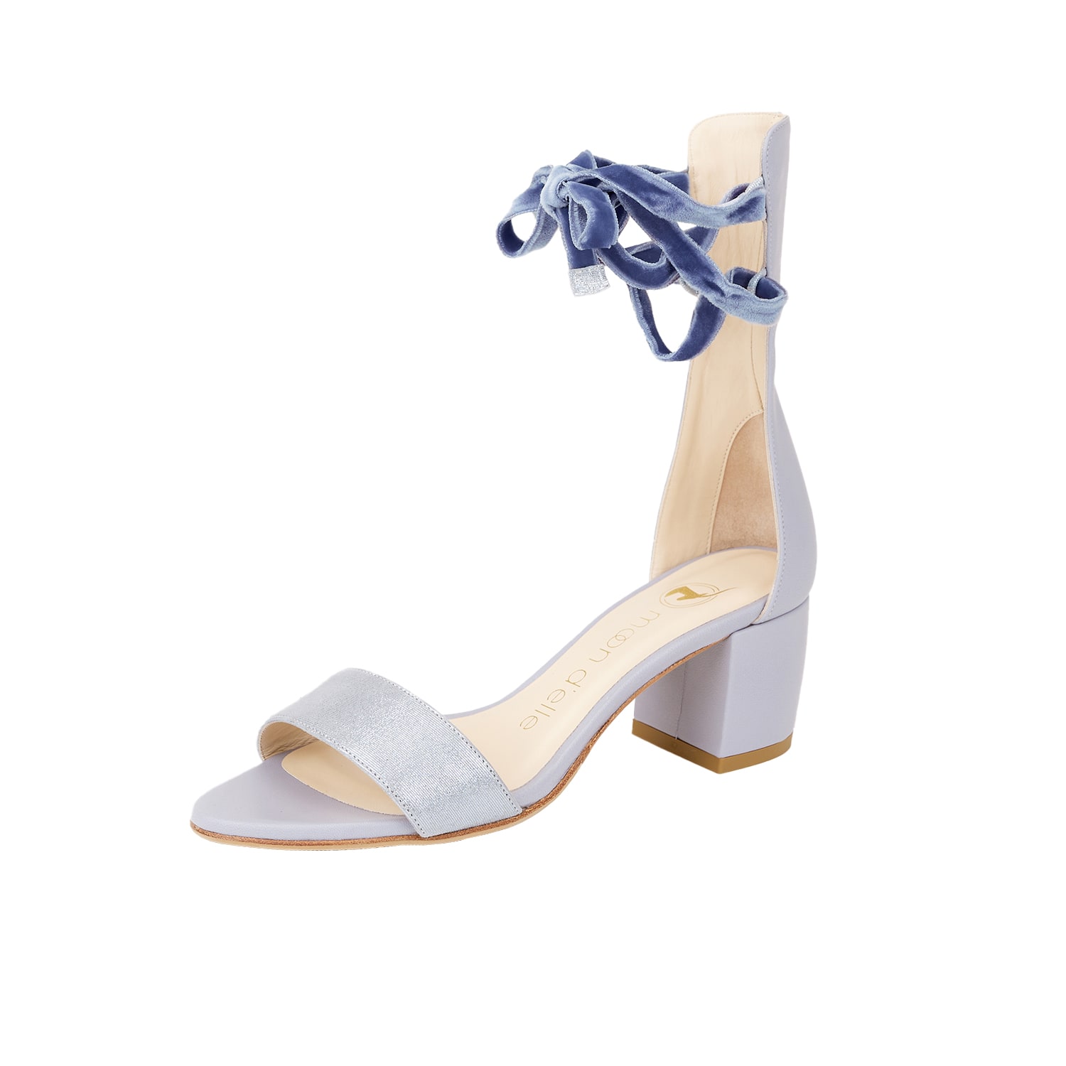 Moon D'elle Women's Blue / Neutrals Spirale Sandals In Ice Brina