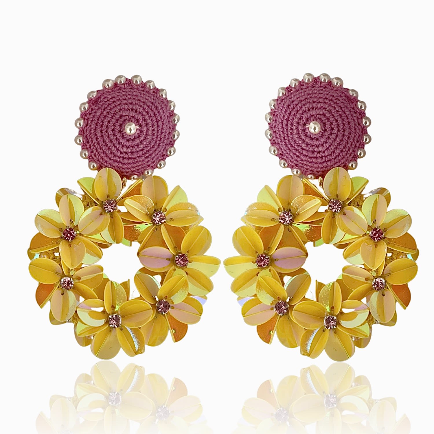 Women’s Yellow / Orange Petite Yasmine Hoops Yellow Pinar Ozevlat