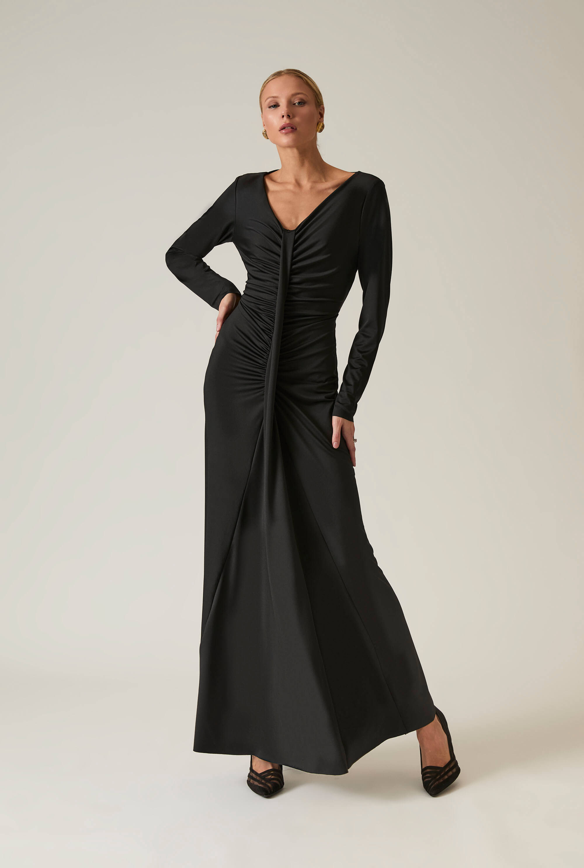 chinese dress ladies Do Long Cult Mia x Do Long Sculpted Grace Maxi Dress main image 0