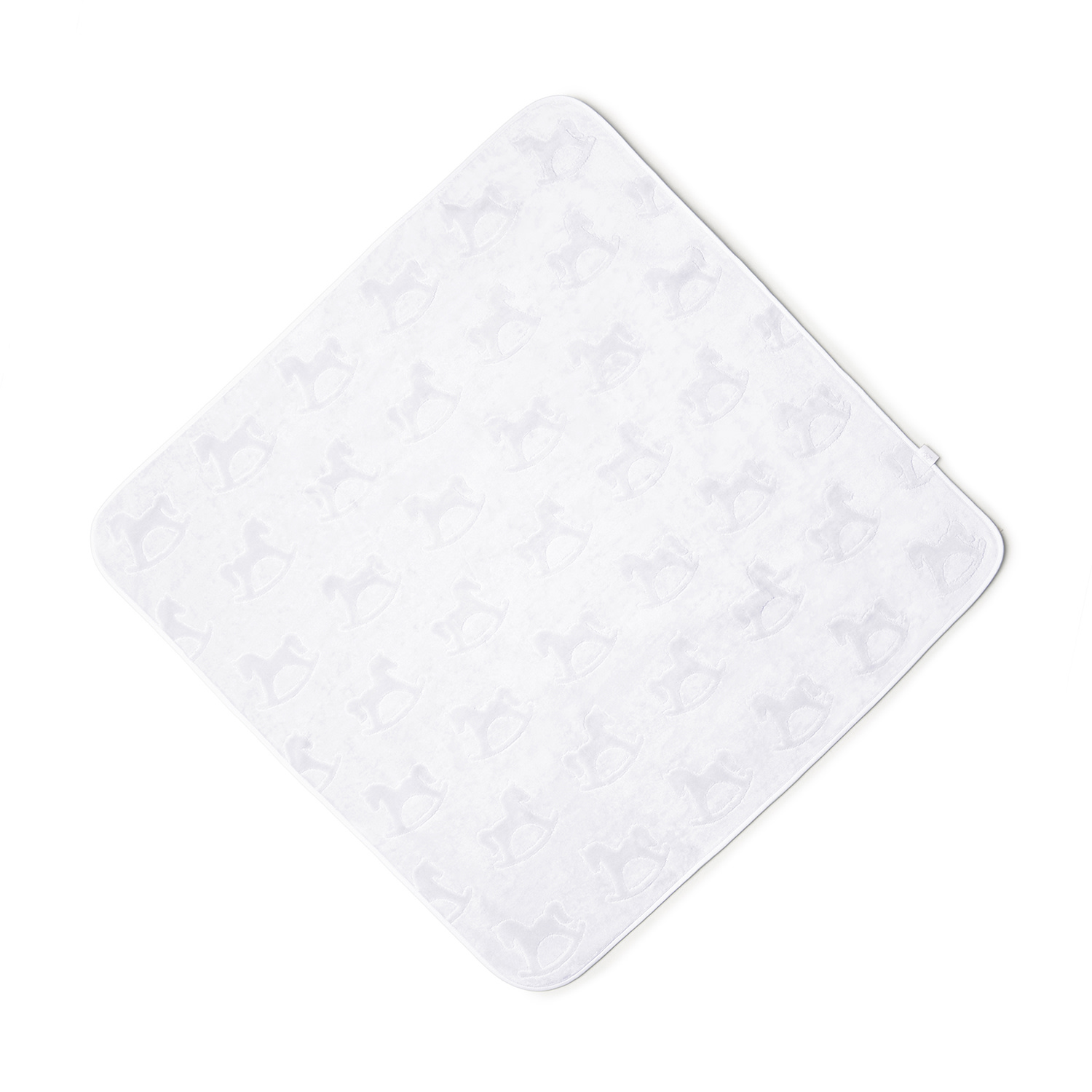 La Reina Velour Baby Bath White Towel