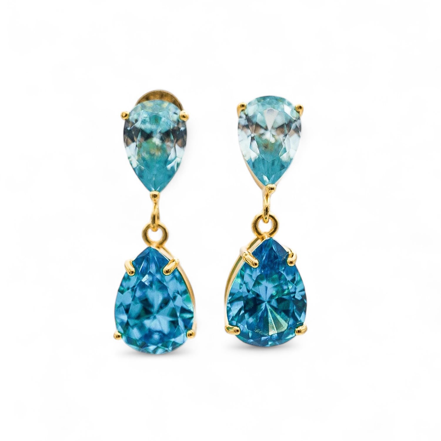 Miss Cecilia Women's Ariel Sea Blue Earrings