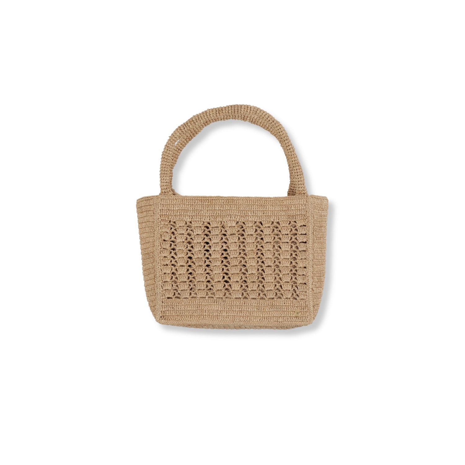 Women’s Mini Raffia Tote - Brown Sanabay Paris