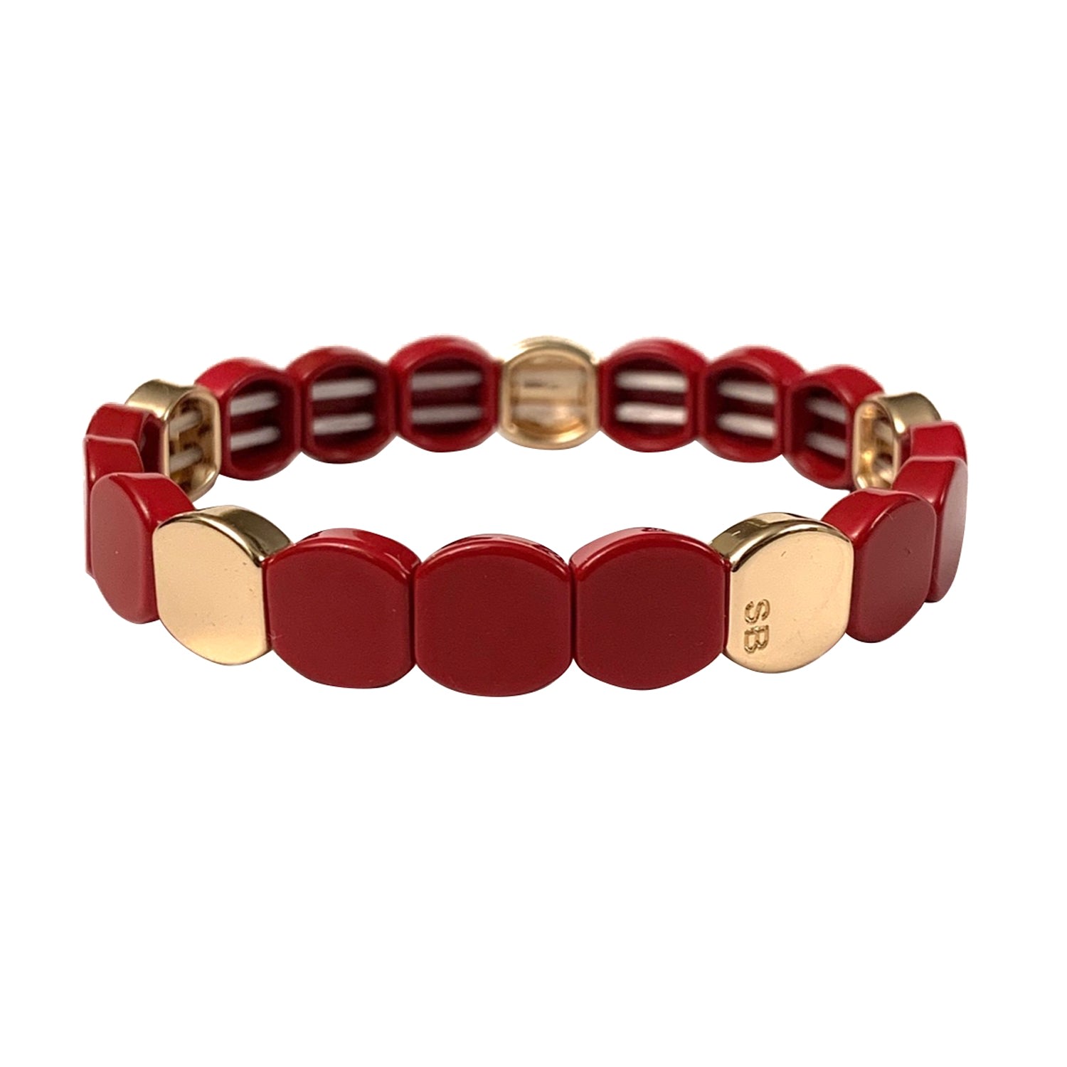 Serabondy Women's Gold / Red Strawberry Spiaggia Bracelet