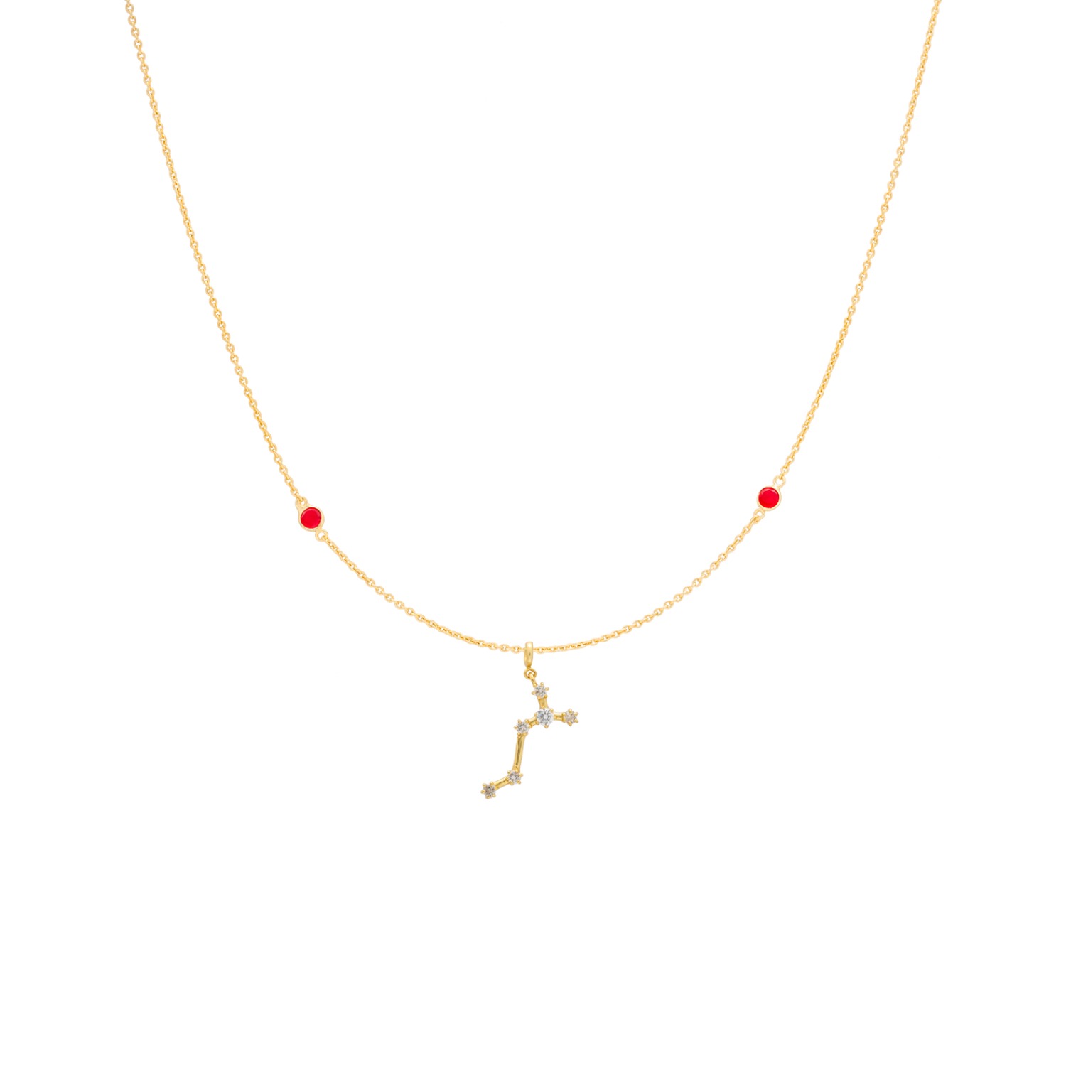 Women’s Gold / Pink / Purple Zodiac Horoscope Sign Scorpio Constellation Necklace Gold Lavani Jewels