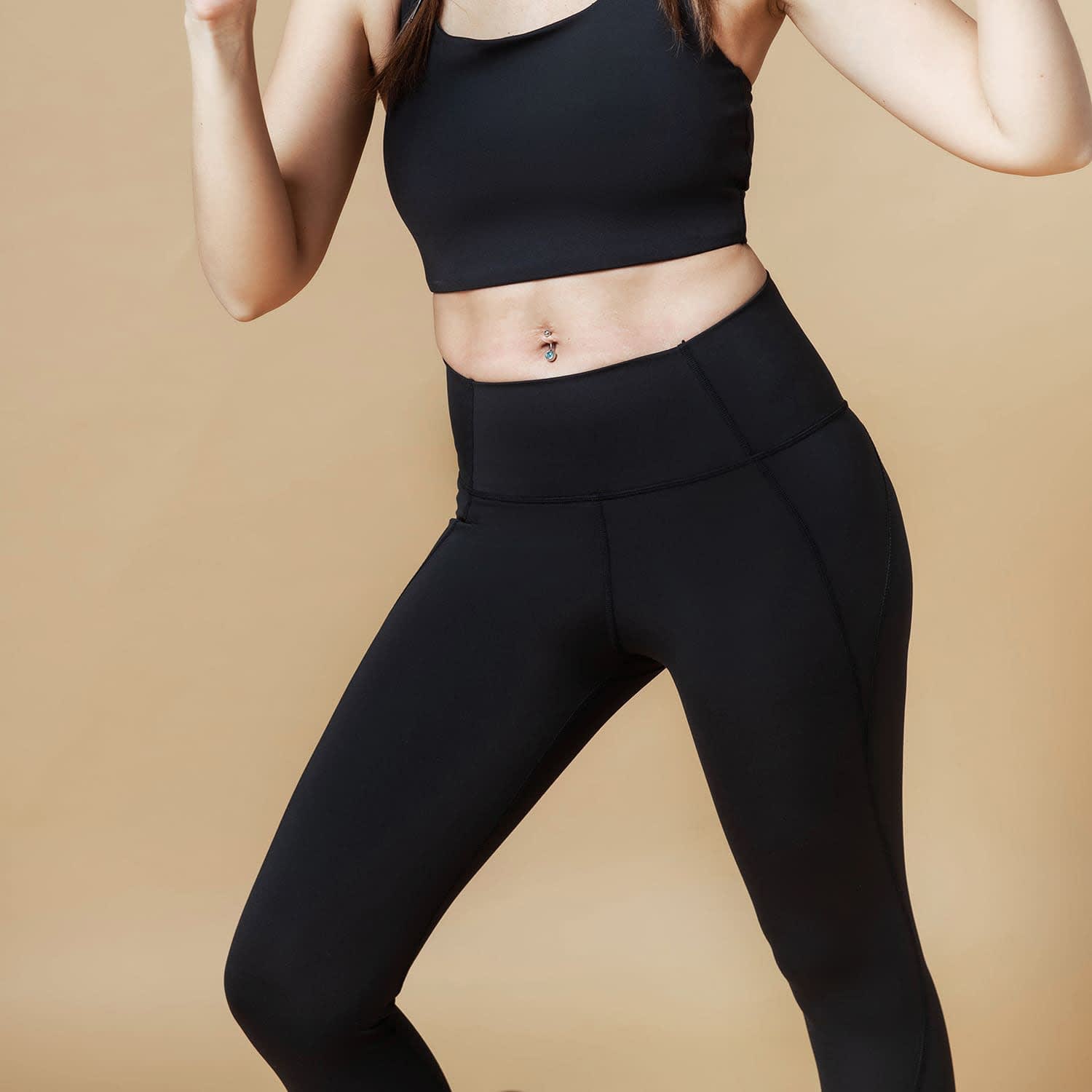 Dahlia Compression Legging In Activeknit - 7/8 - Black